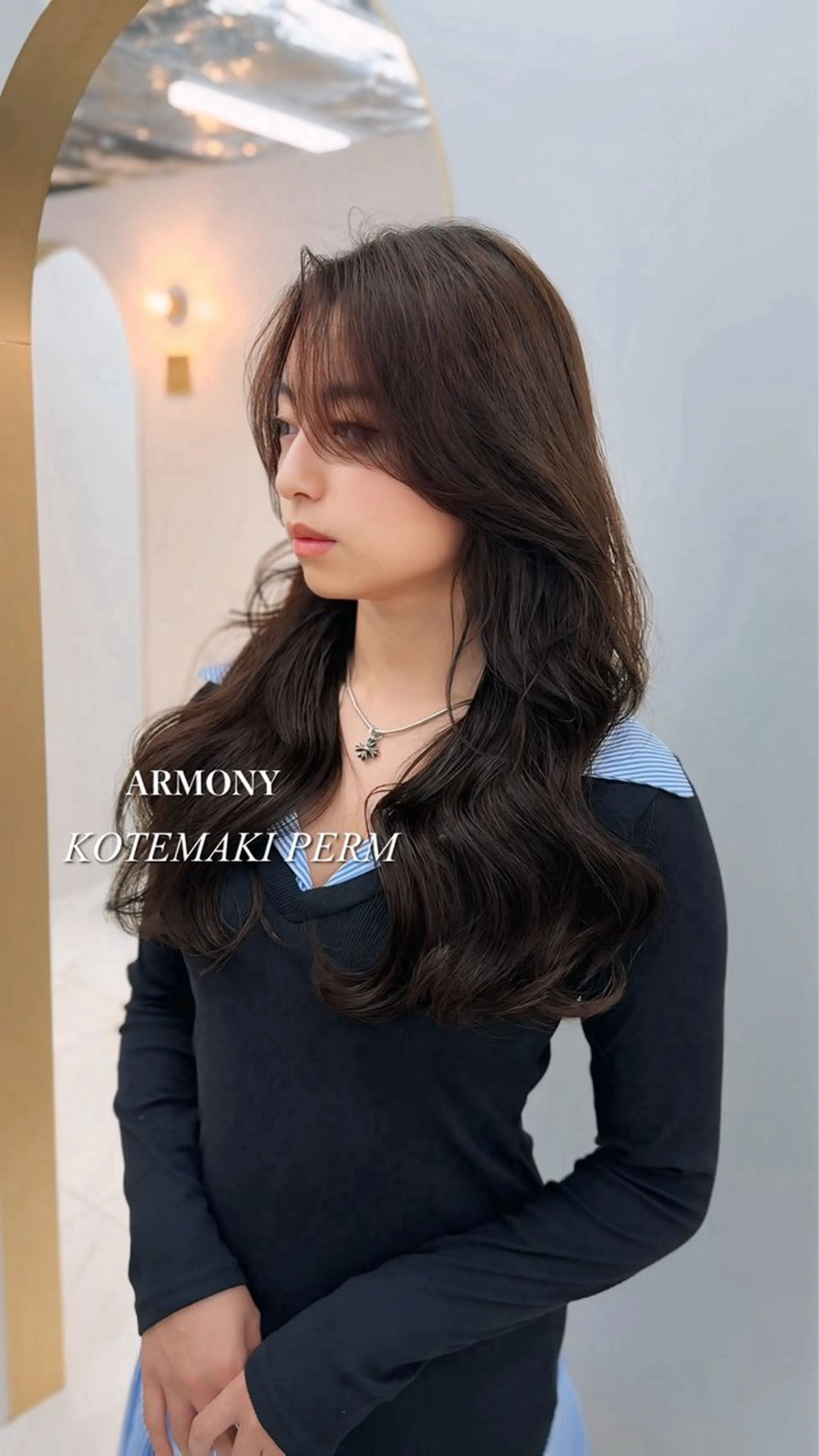 ロング カラー パーマ ロング ARMONY表参道所属・韓国風専門 RYOのヘアスタイル