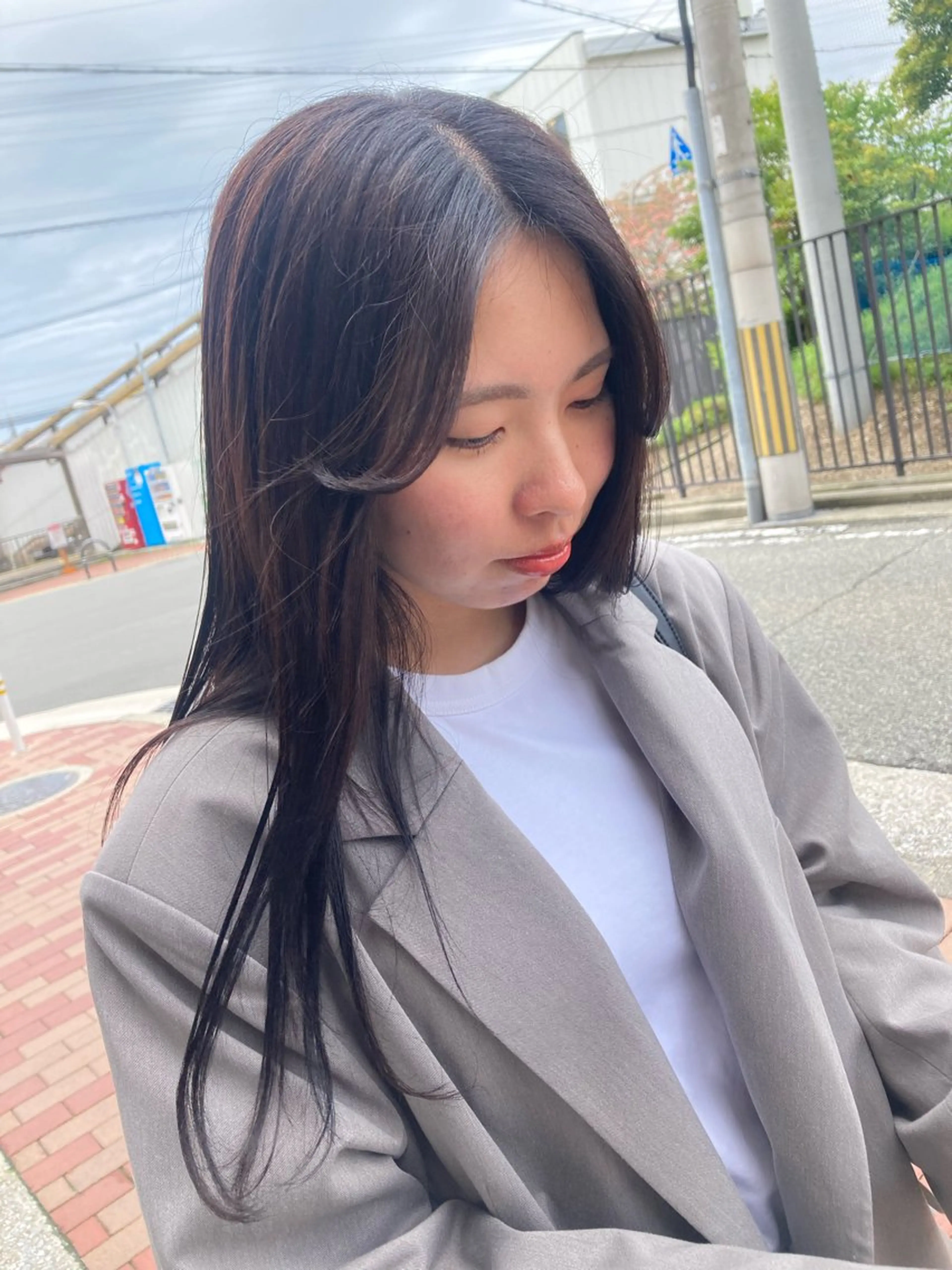 ロング MOLLASALON 浅香山店所属・髪質改善カラー 縮毛矯正🤍辻桃加のヘアスタイル