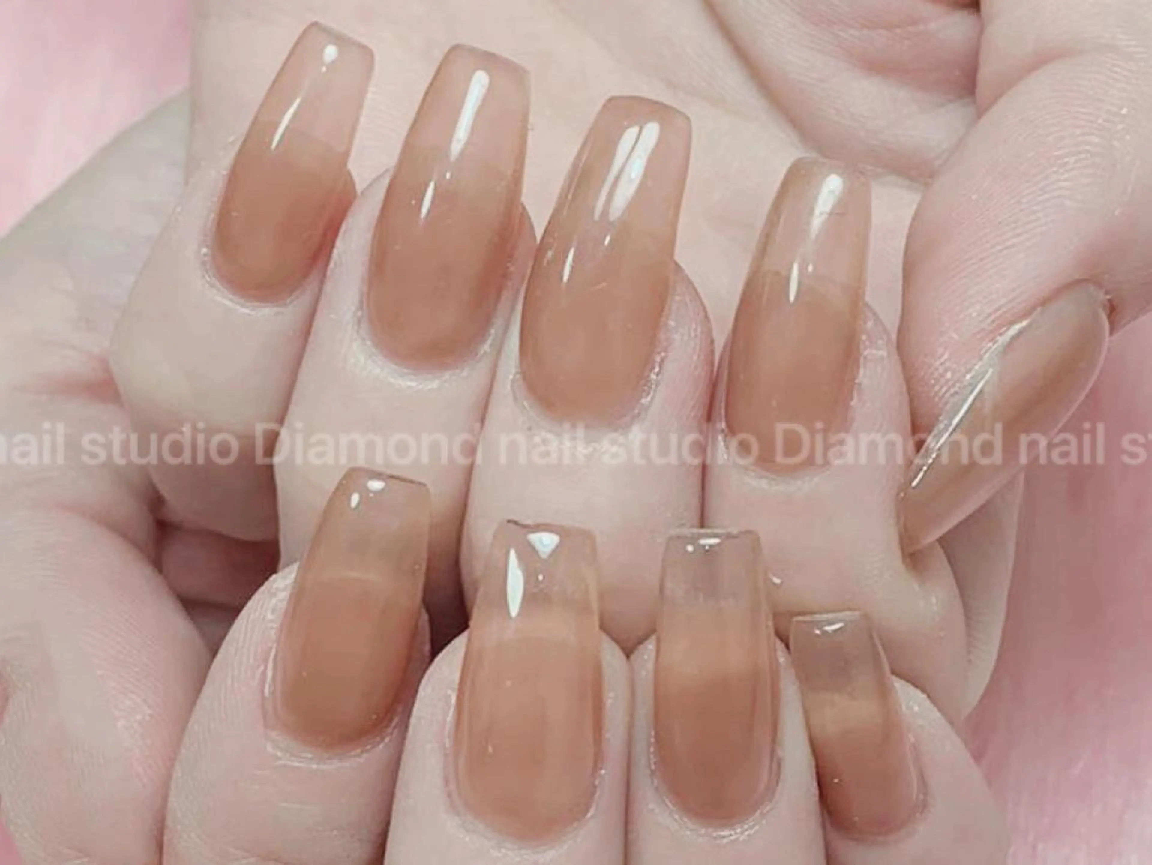 ネイル ワンカラーネイル ハンドネイル ハンドケア Diamond 🚢のネイルデザイン