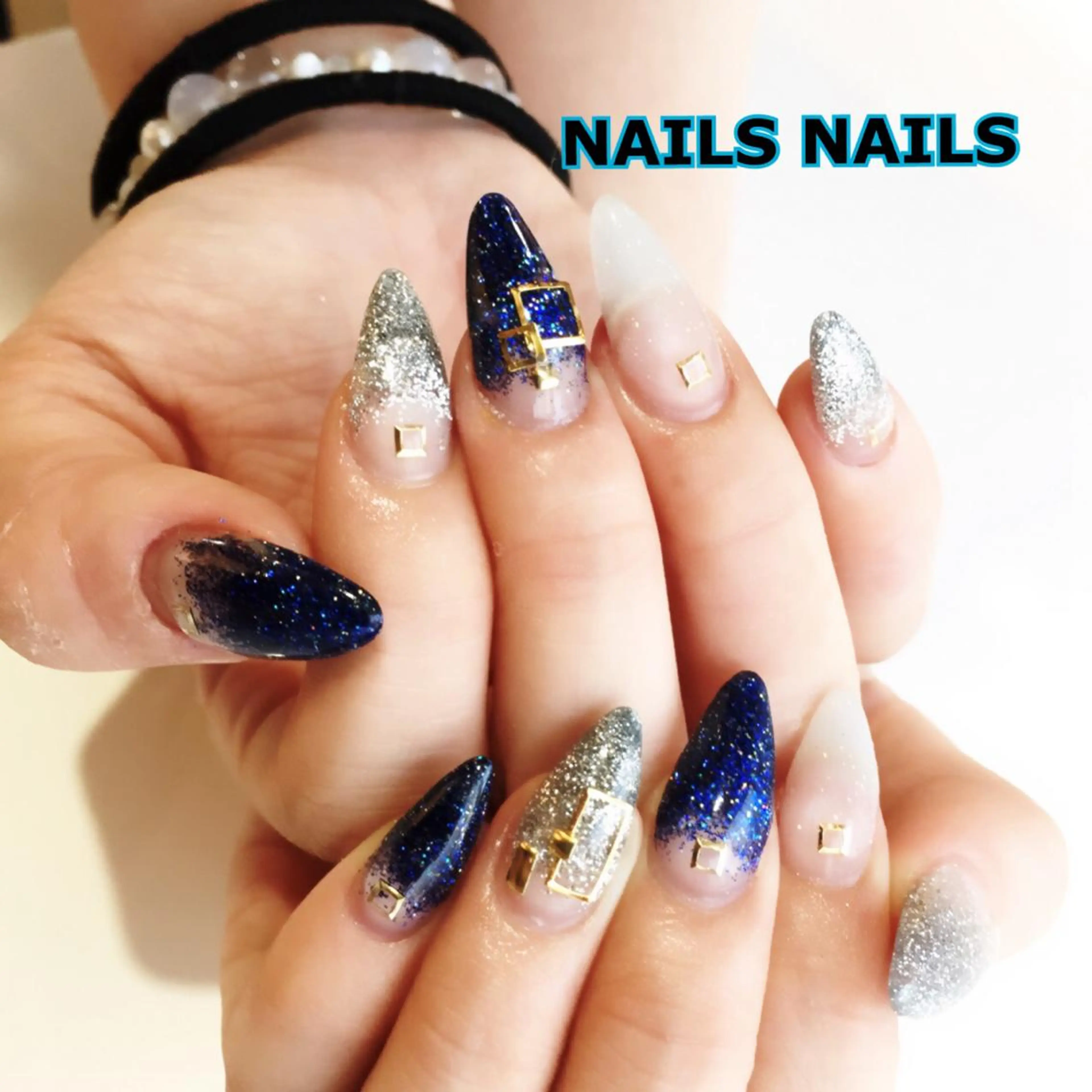 ネイル ラメ(グリッター) ラメグラデーション スカルプネイル ハンドネイル NAILSNAILS ERIKAのネイルデザイン