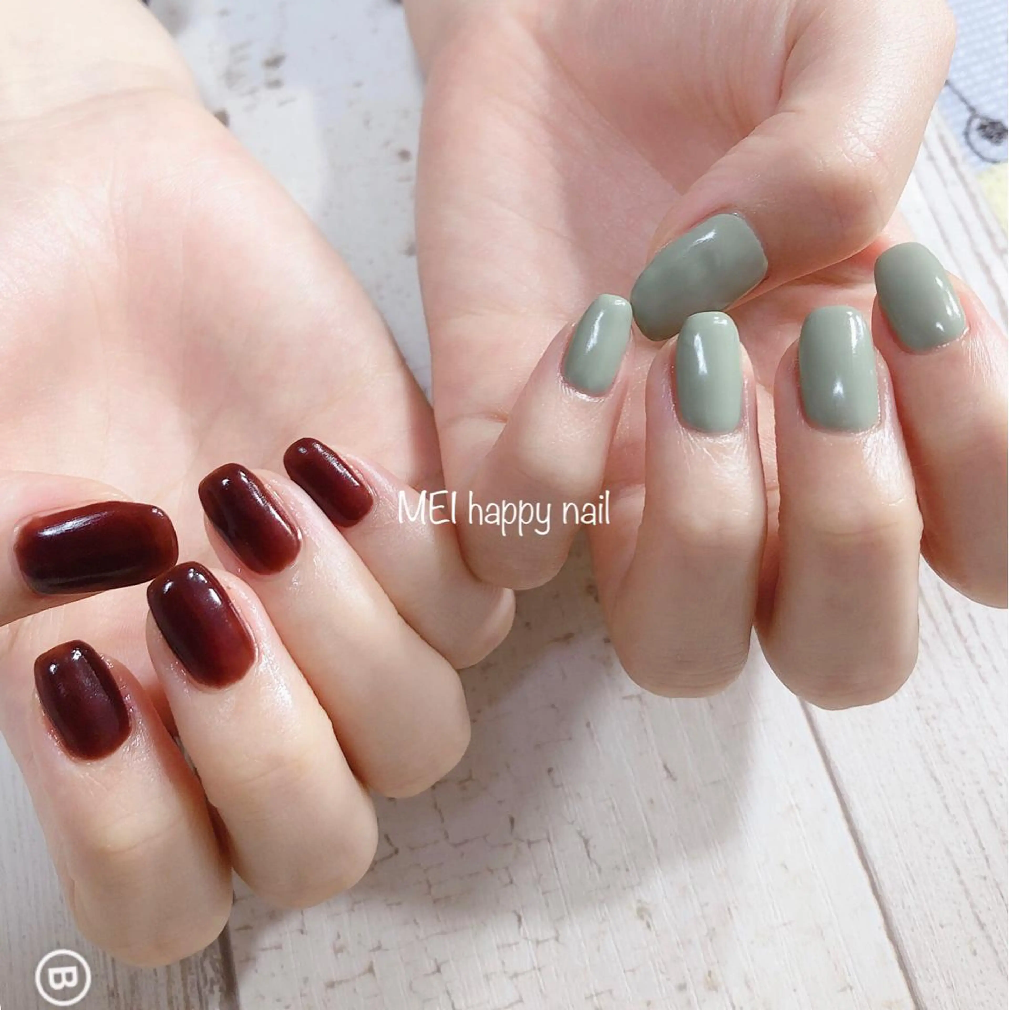 ネイル 北浦和 自爪育成ケアのネイルデザイン