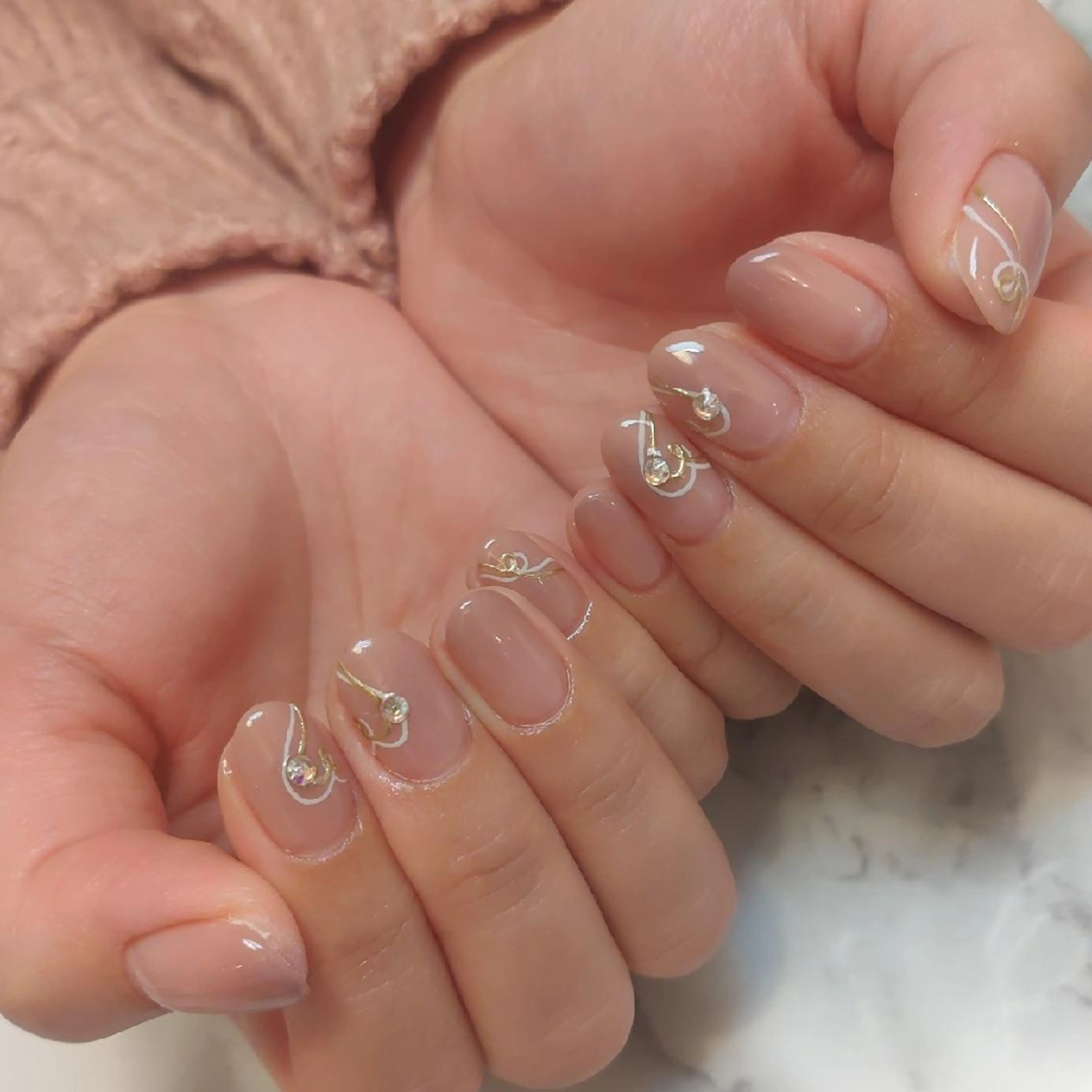 ネイル ハート ジェヌインネイル 河内のネイルデザイン