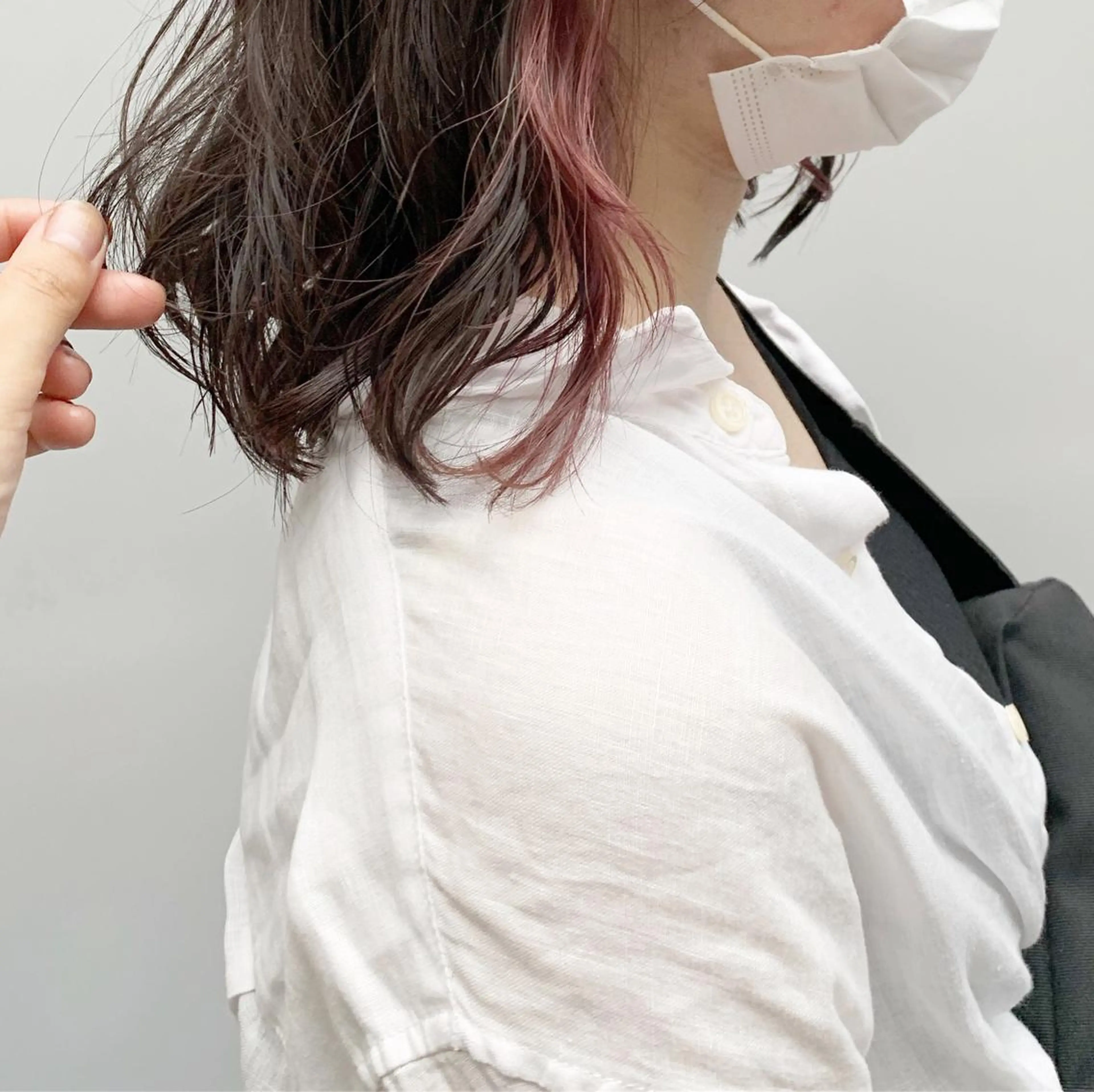 ミディアム カラー ヘアアレンジ 🫧透明感カラー/ ボブ/小笠原汐海🪽のヘアスタイル