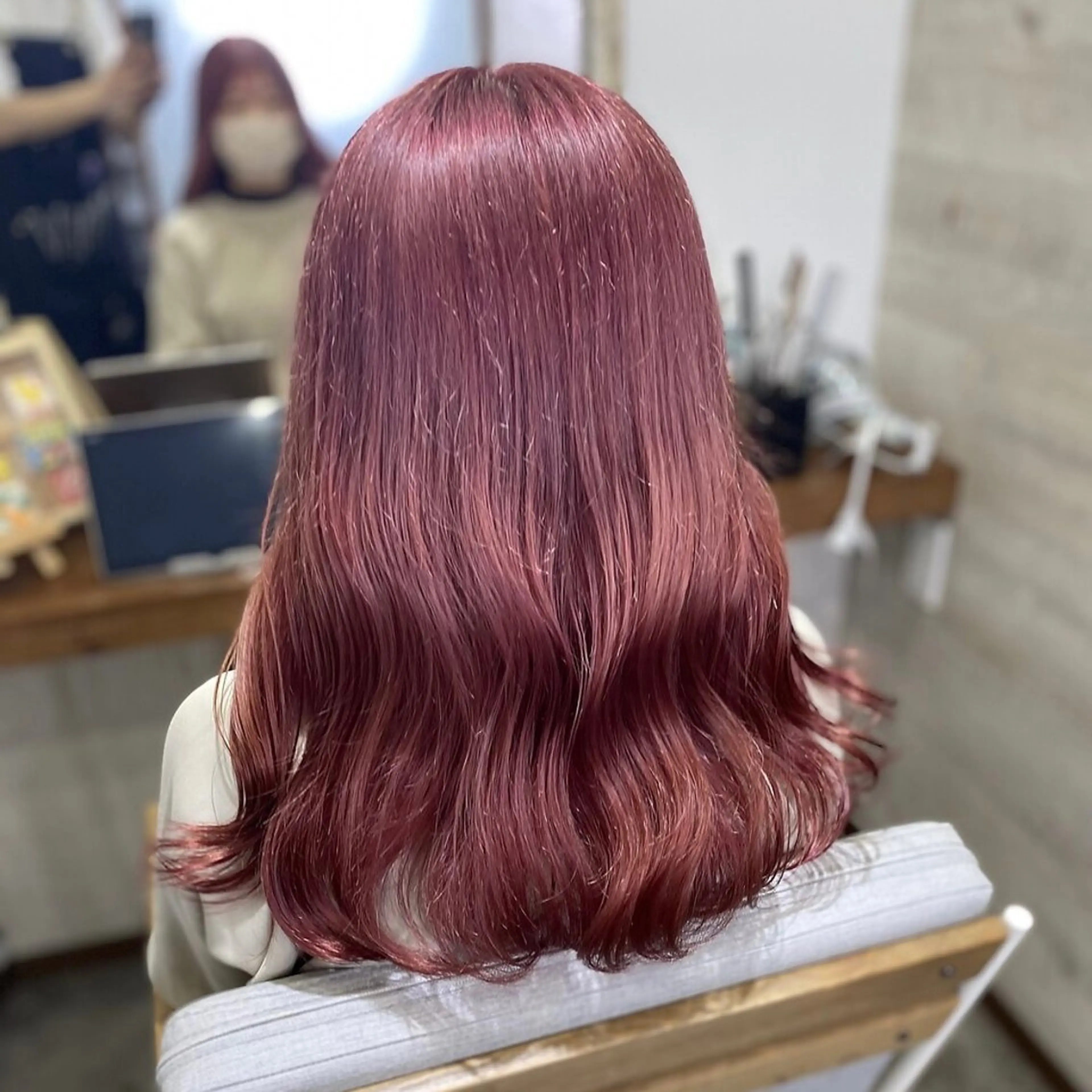 ロング カラー ブリーチ ハイトーンカラー ピンクカラー 💖ブリーチ/暖色 𝐘𝐮𝐢💖のヘアスタイル