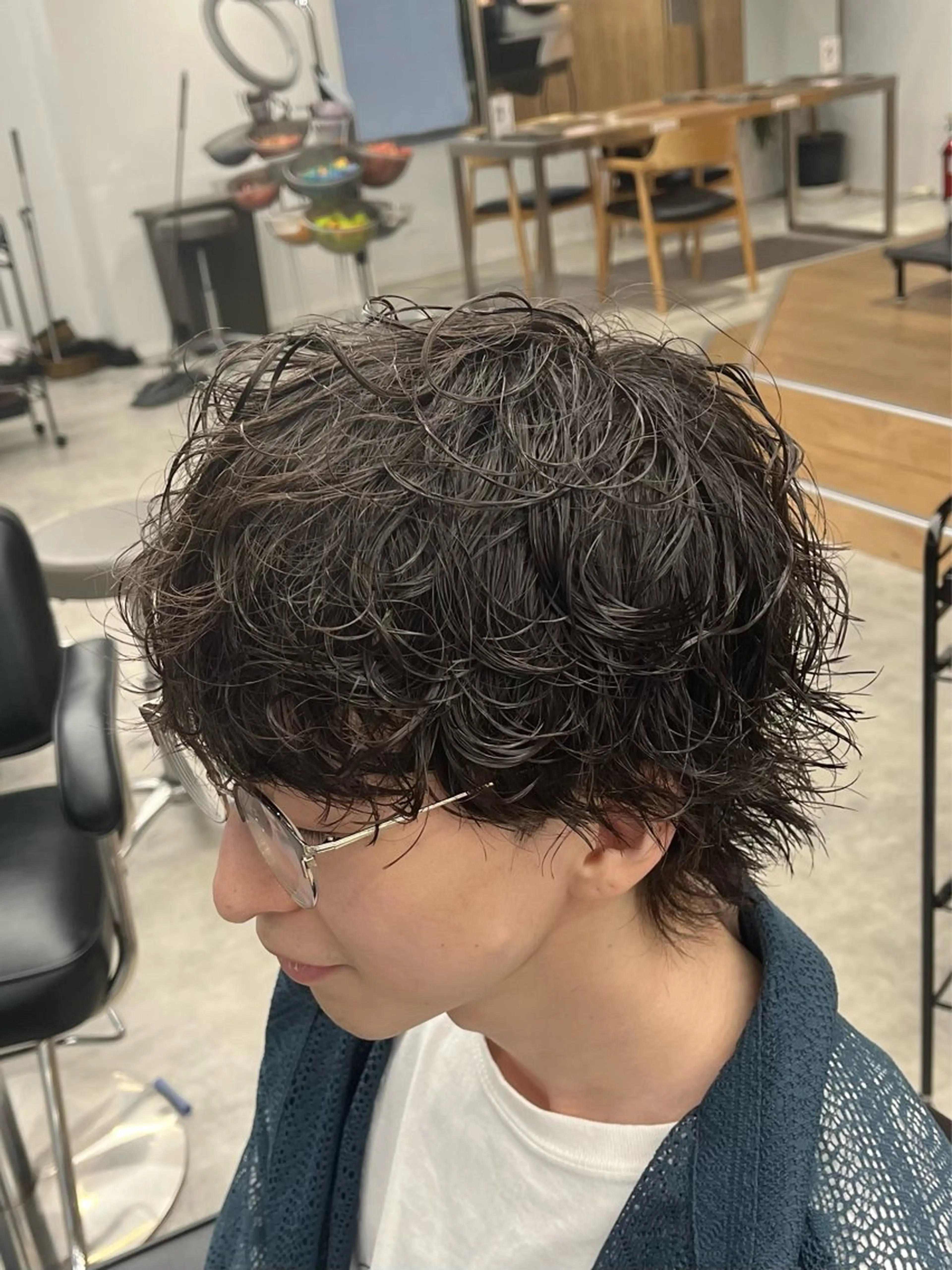 ショート パーマ メンズ メンズパーマ スパイラルパーマ カット パーマ 新潟メンズパーマ 新潟駅/小田拓実のヘアスタイル