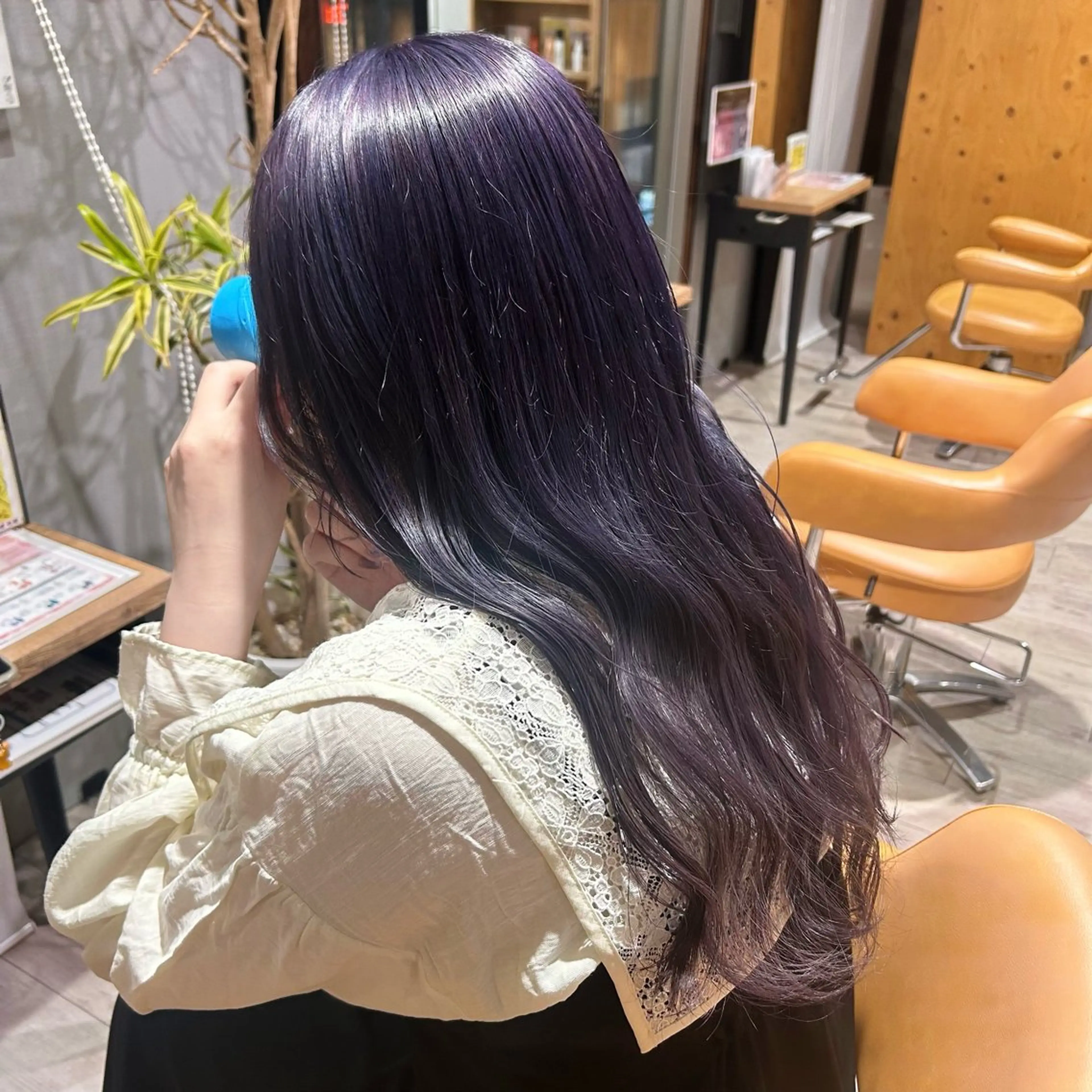 ロング カラー 髪質改善 🫧‪しろがねのヘアスタイル