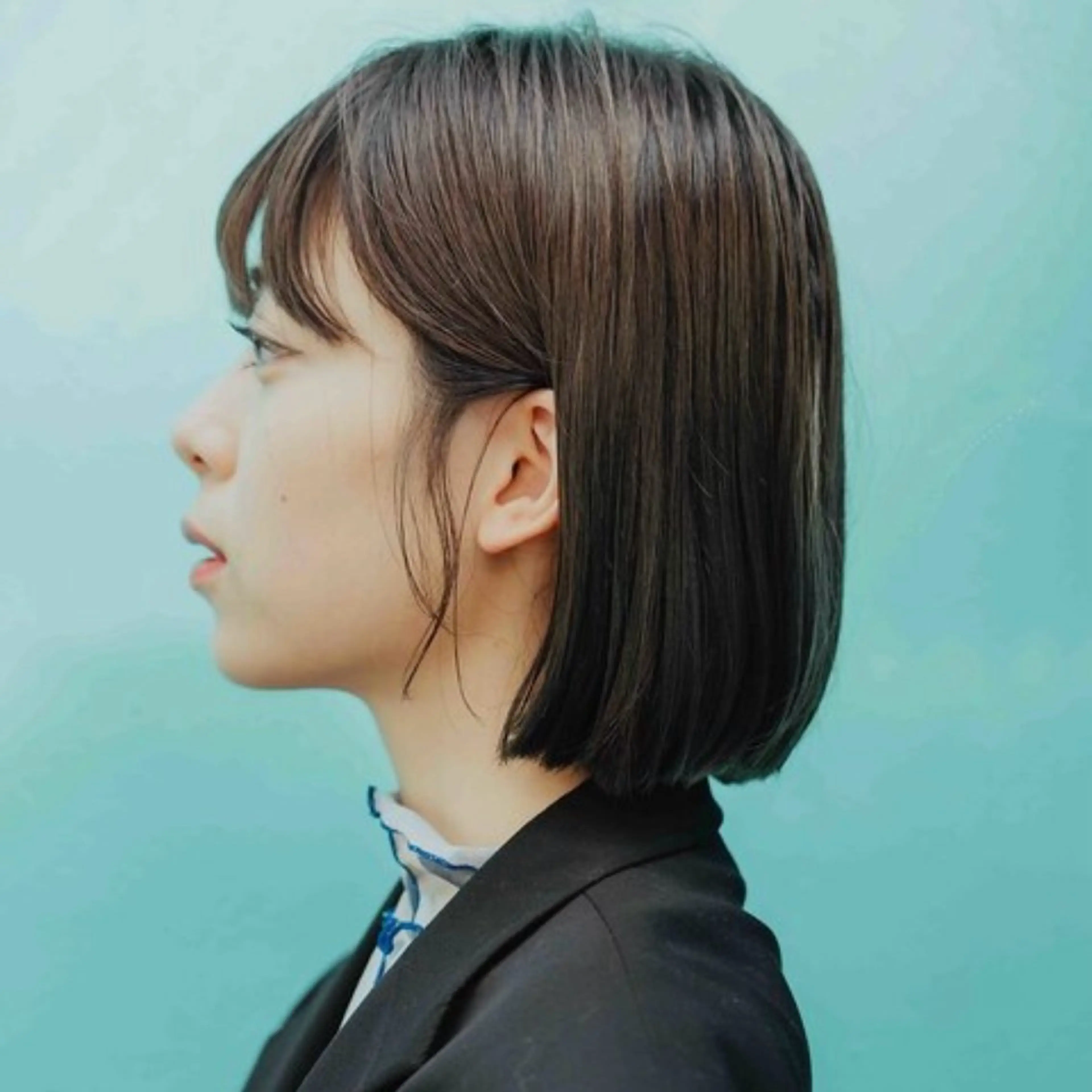 ミディアム カラー ハイトーン/ボブ/ ハイライト🤍涼介のヘアスタイル