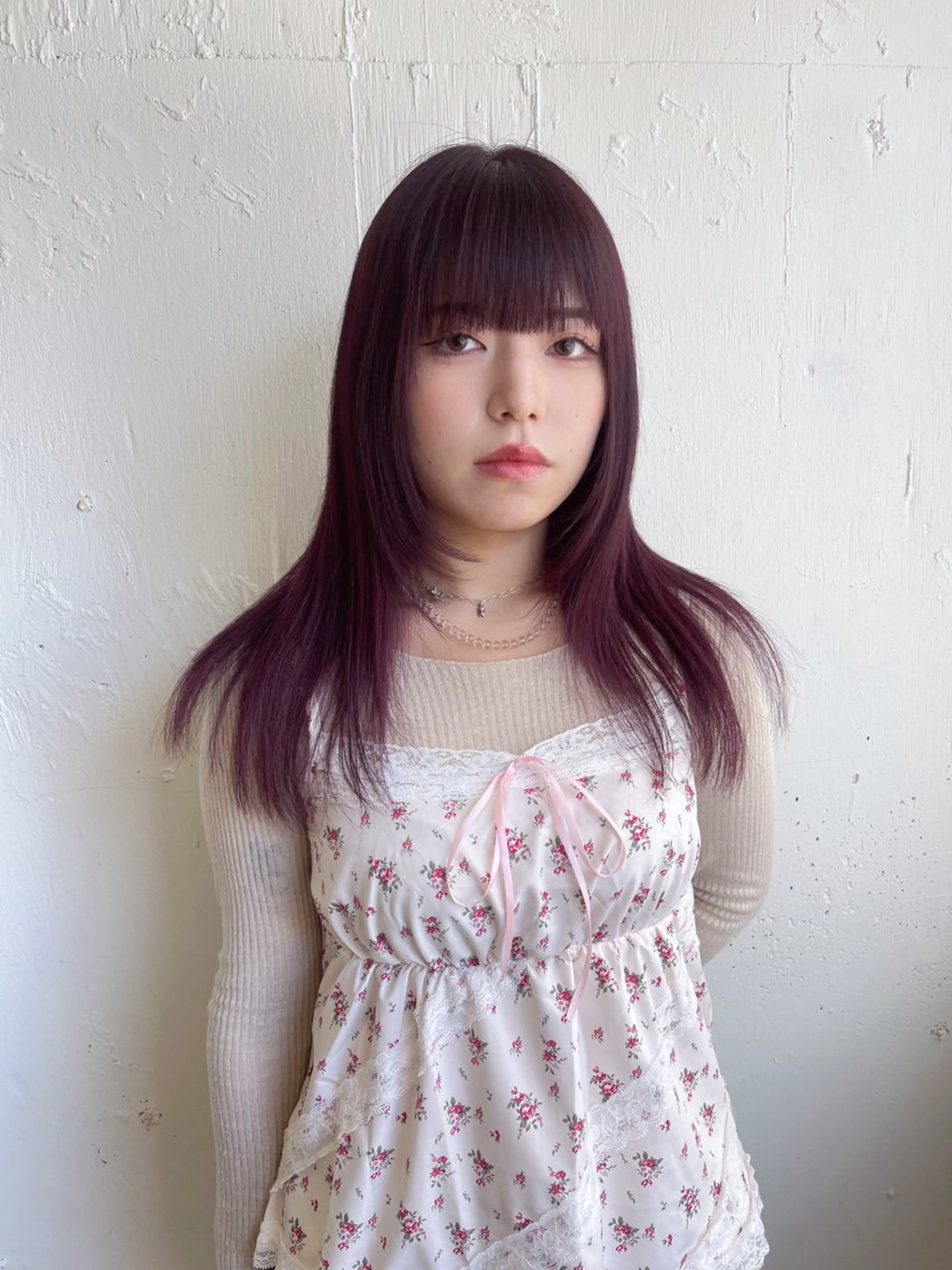 ロング カラー カット ヘアカラー ユイナ ★暖色/レイヤー★のヘアスタイル