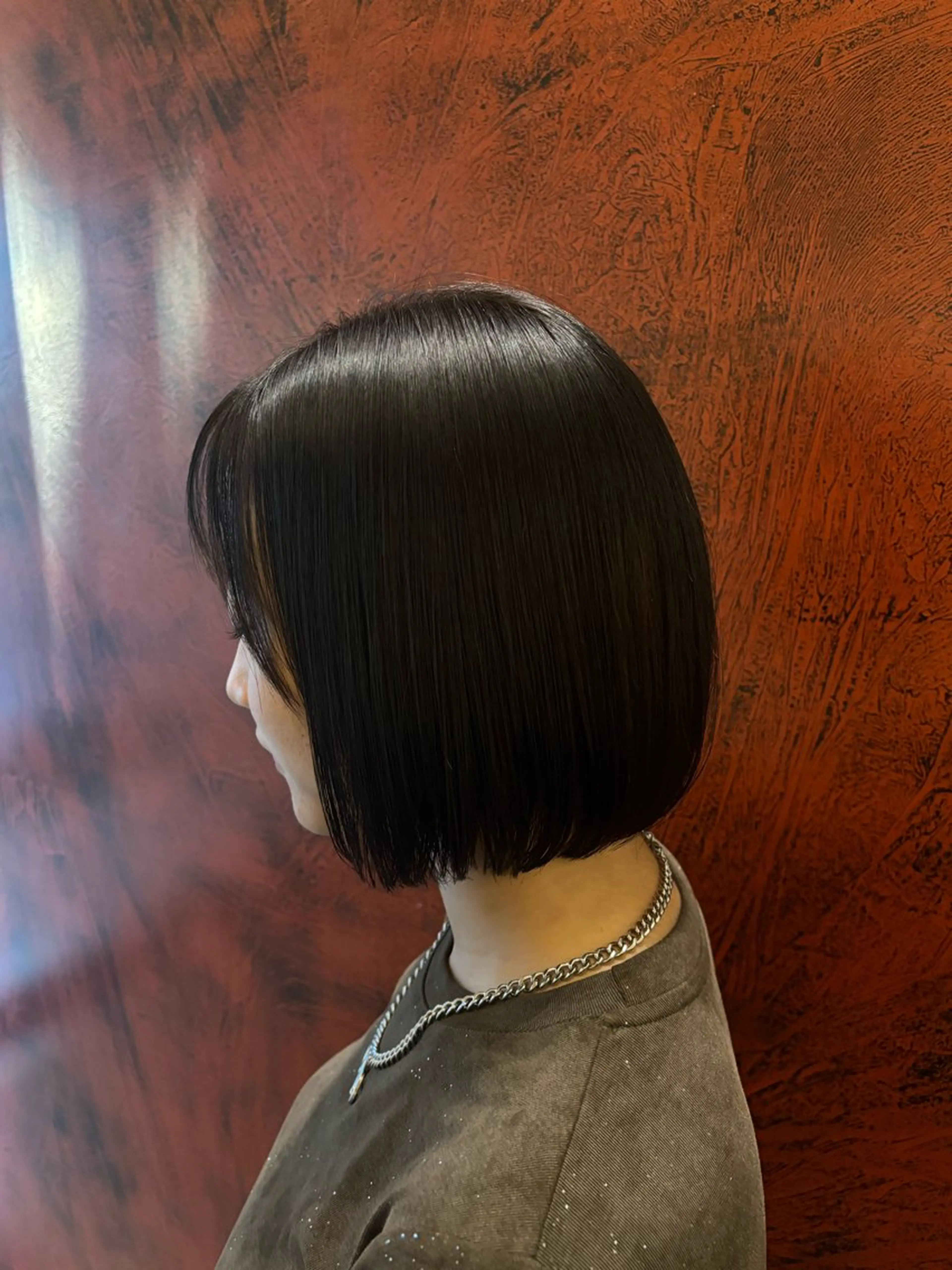 ミディアム ボブ 岡本樹一 🍁のヘアスタイル