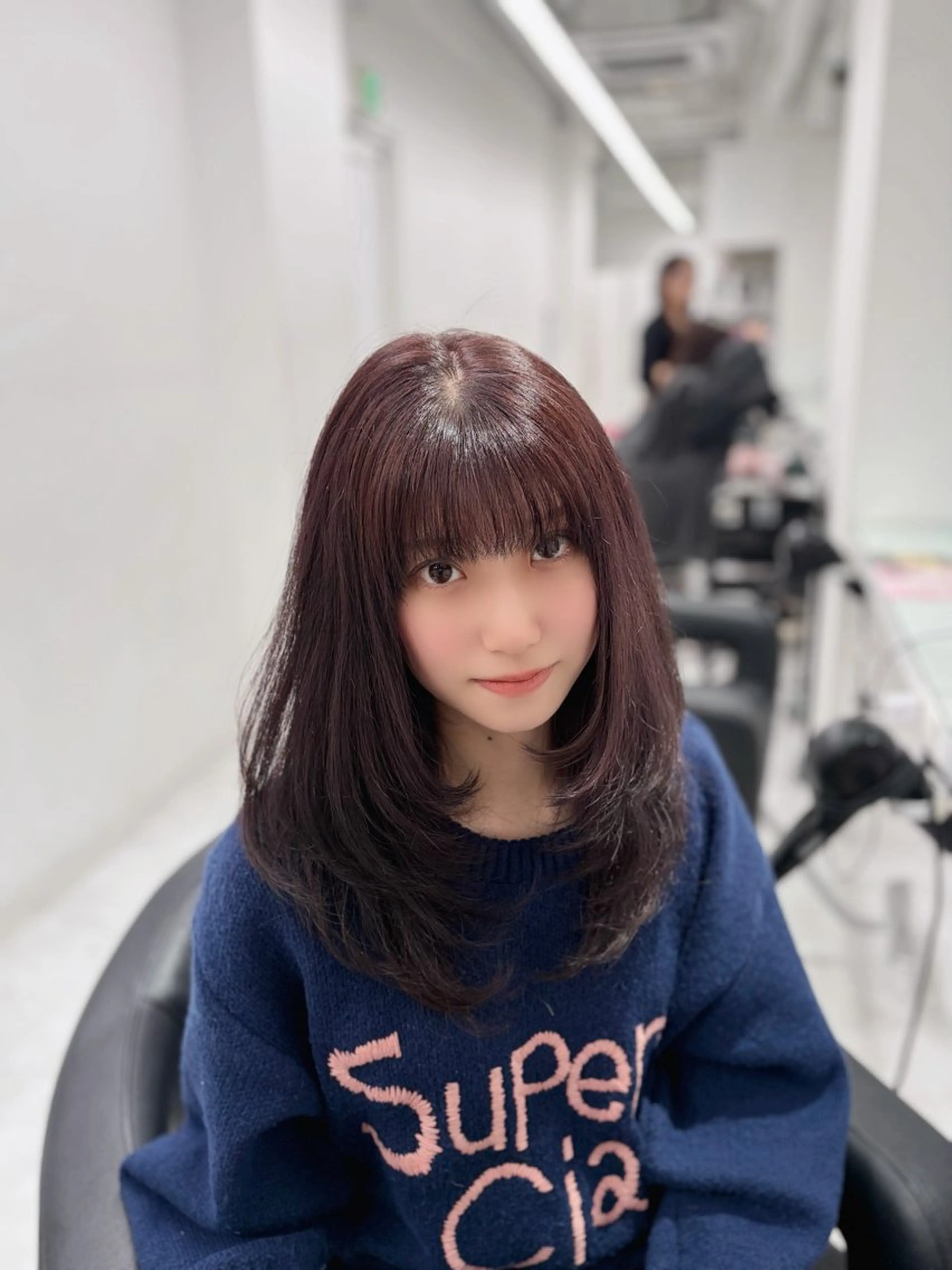 セミロング カット ヘアカラー 💖海外girl💖 レイヤー/MEARIのヘアスタイル