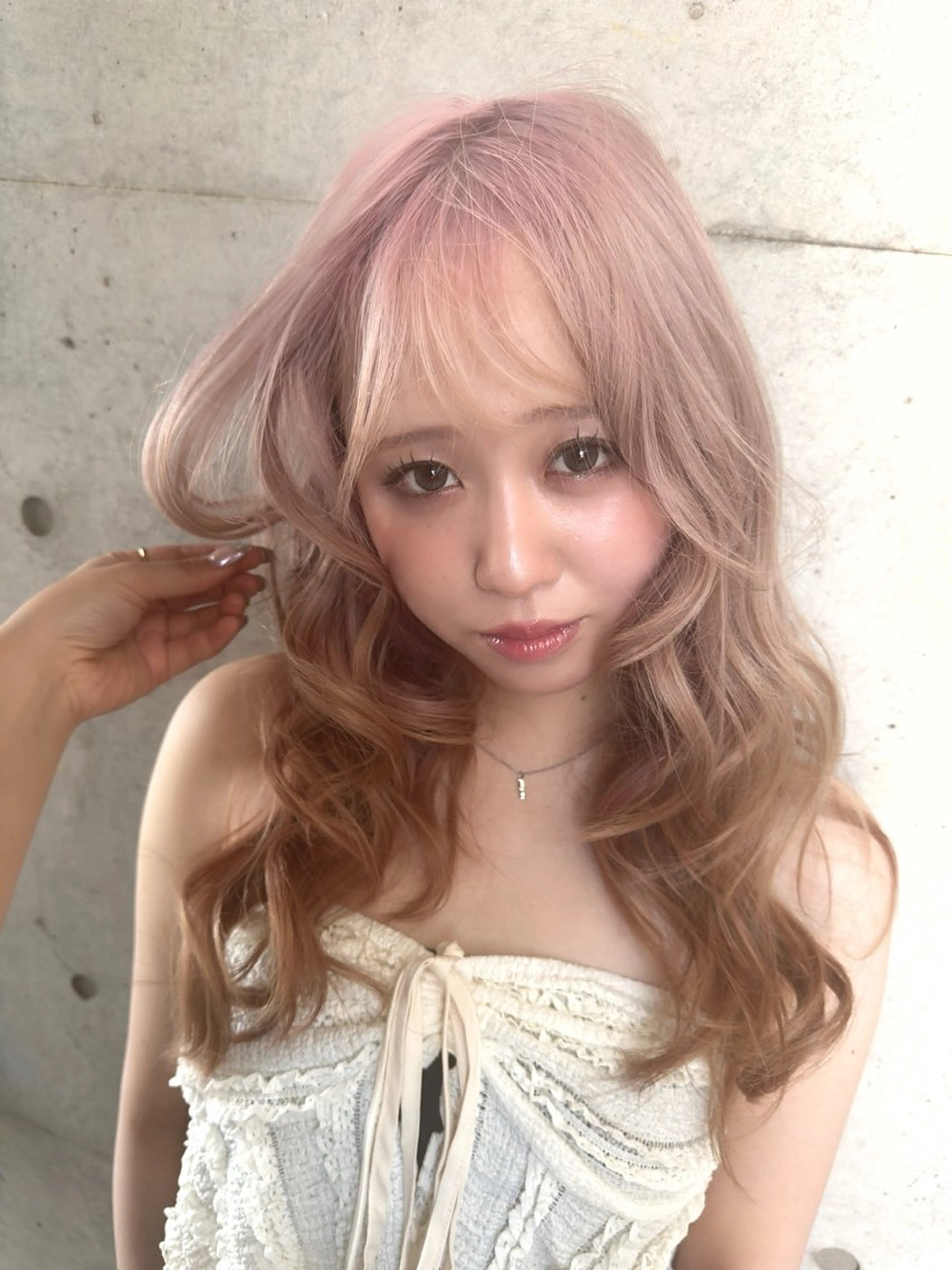 ハイトーンカラー💘✨👩🏼ハイトーン／透明カラー／透けカラー／ダブルカラー／ベージュ／ミルクティベージュの写真