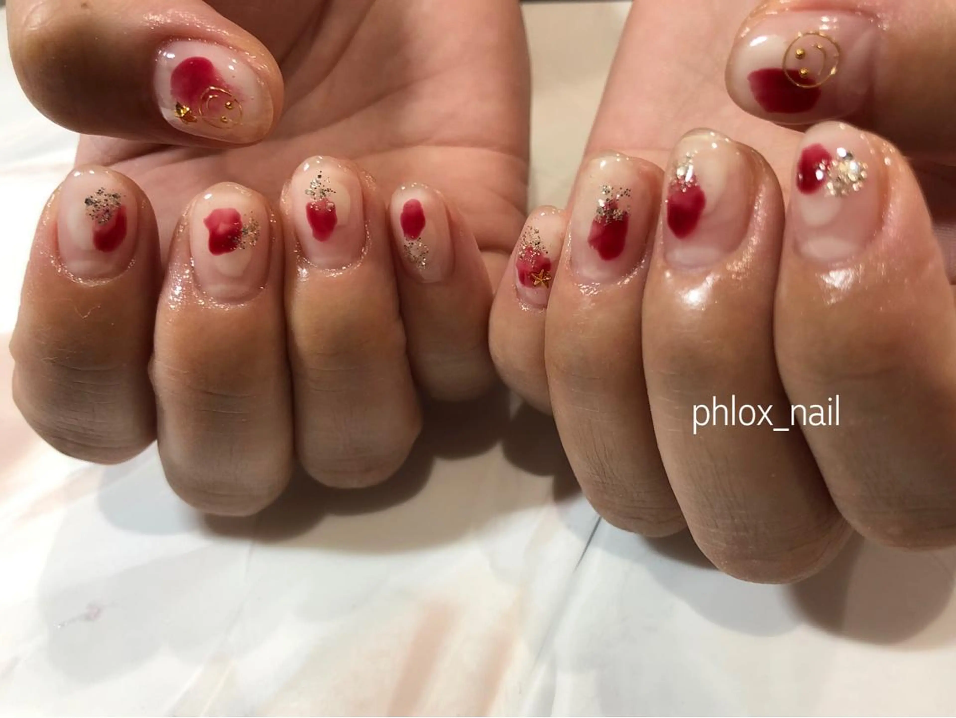 ネイル s/w ＿shokoのネイルデザイン