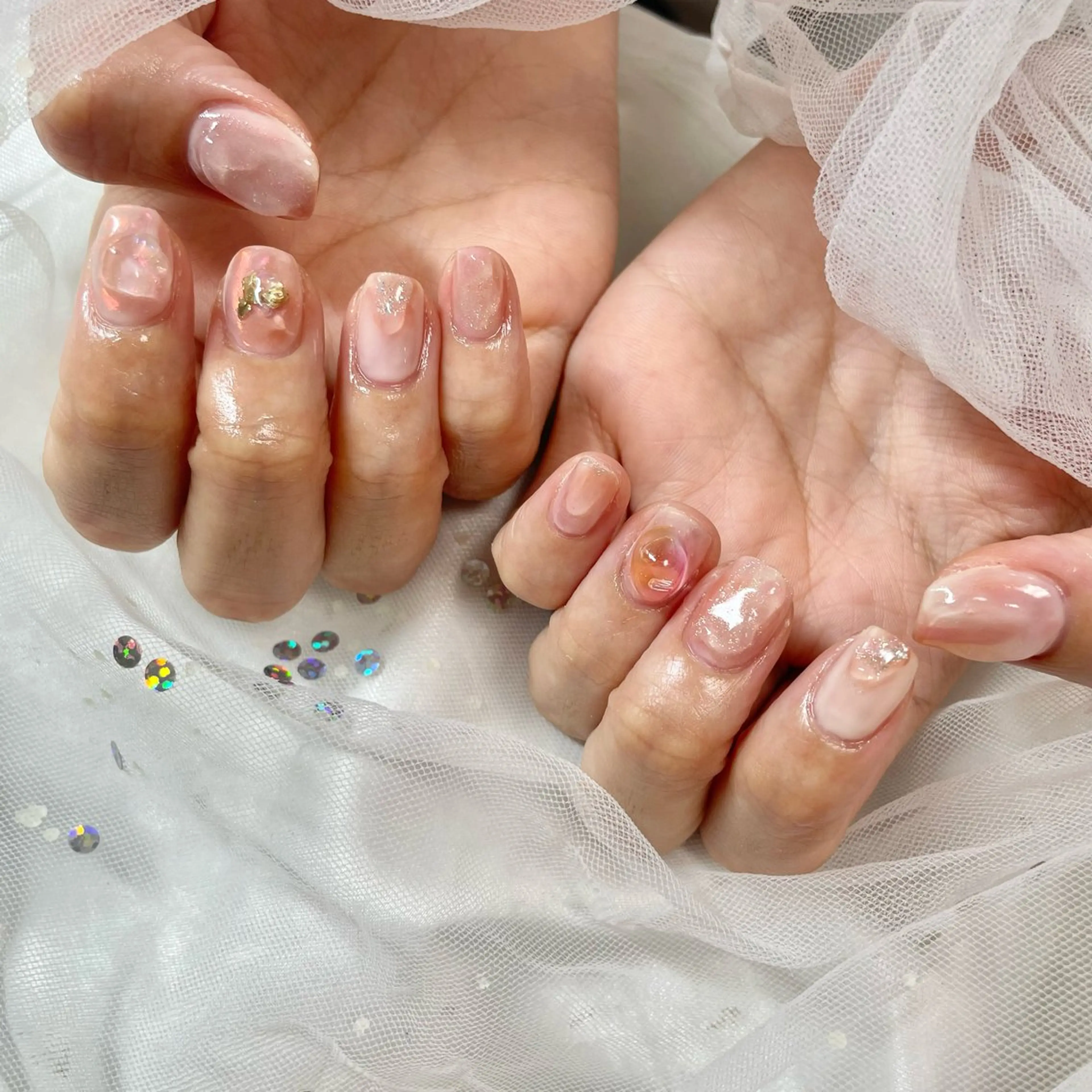 ネイル ニュアンスネイル 🎀AYAKO 🎀中韓ネイルのネイルデザイン