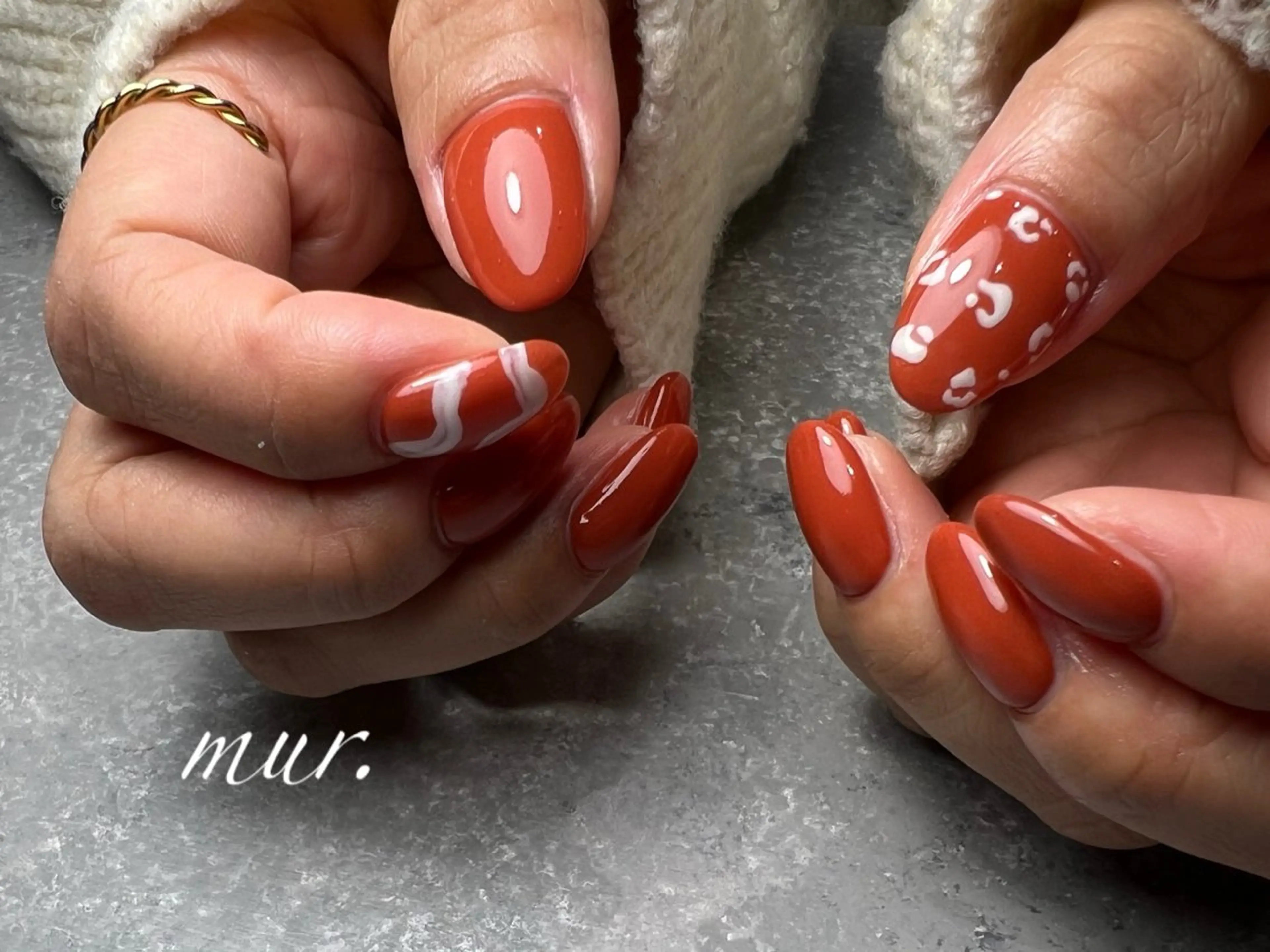 ネイル アニマル柄 アートネイル ジェルネイル 韓国ネイル オフィスネイル nailsalon mur.のネイルデザイン