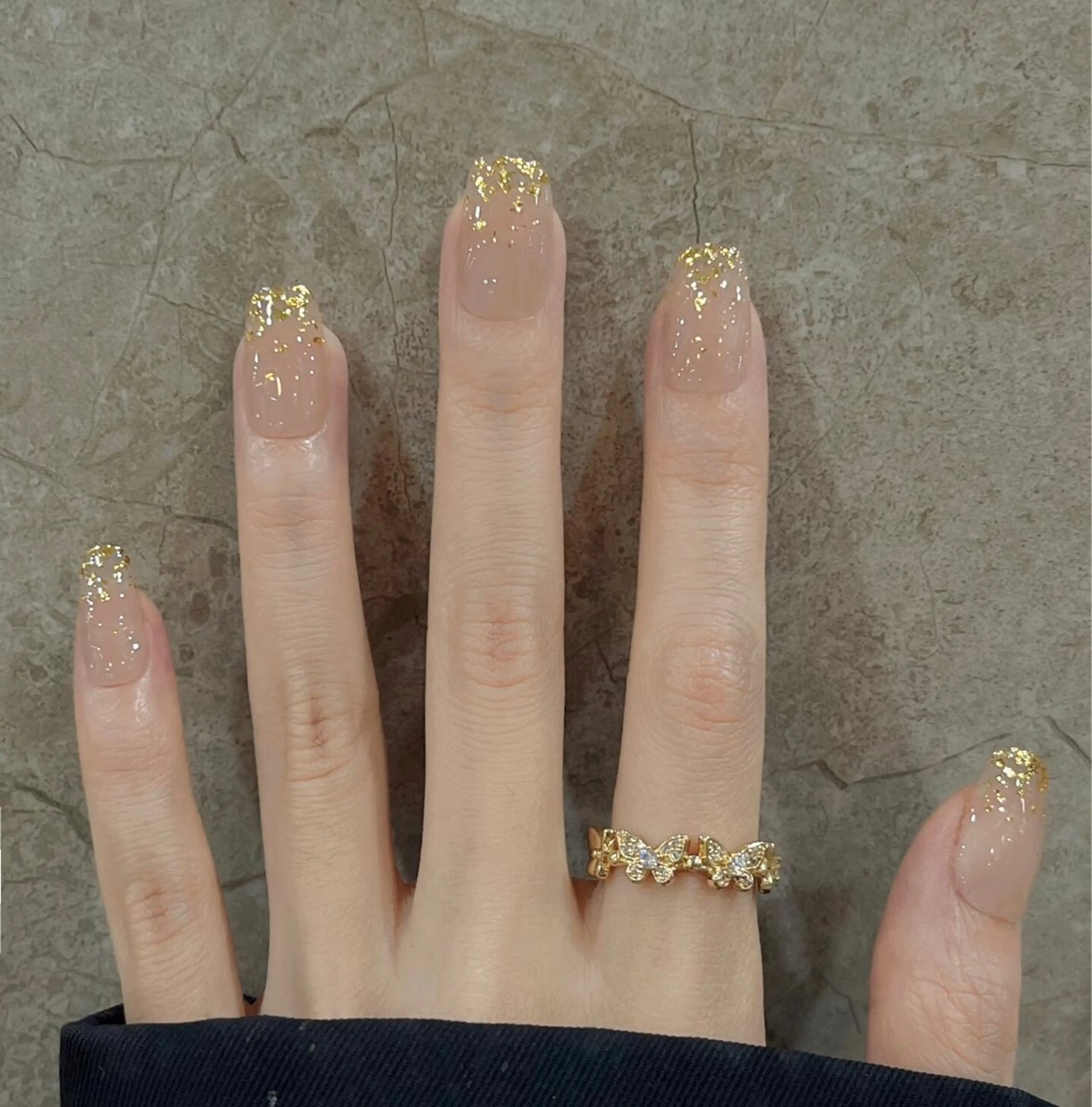 ネイル チークネイル 長さ出し フラッシュネイル フットネイル フレンチネイル Niko nail中野北口店のネイルデザイン