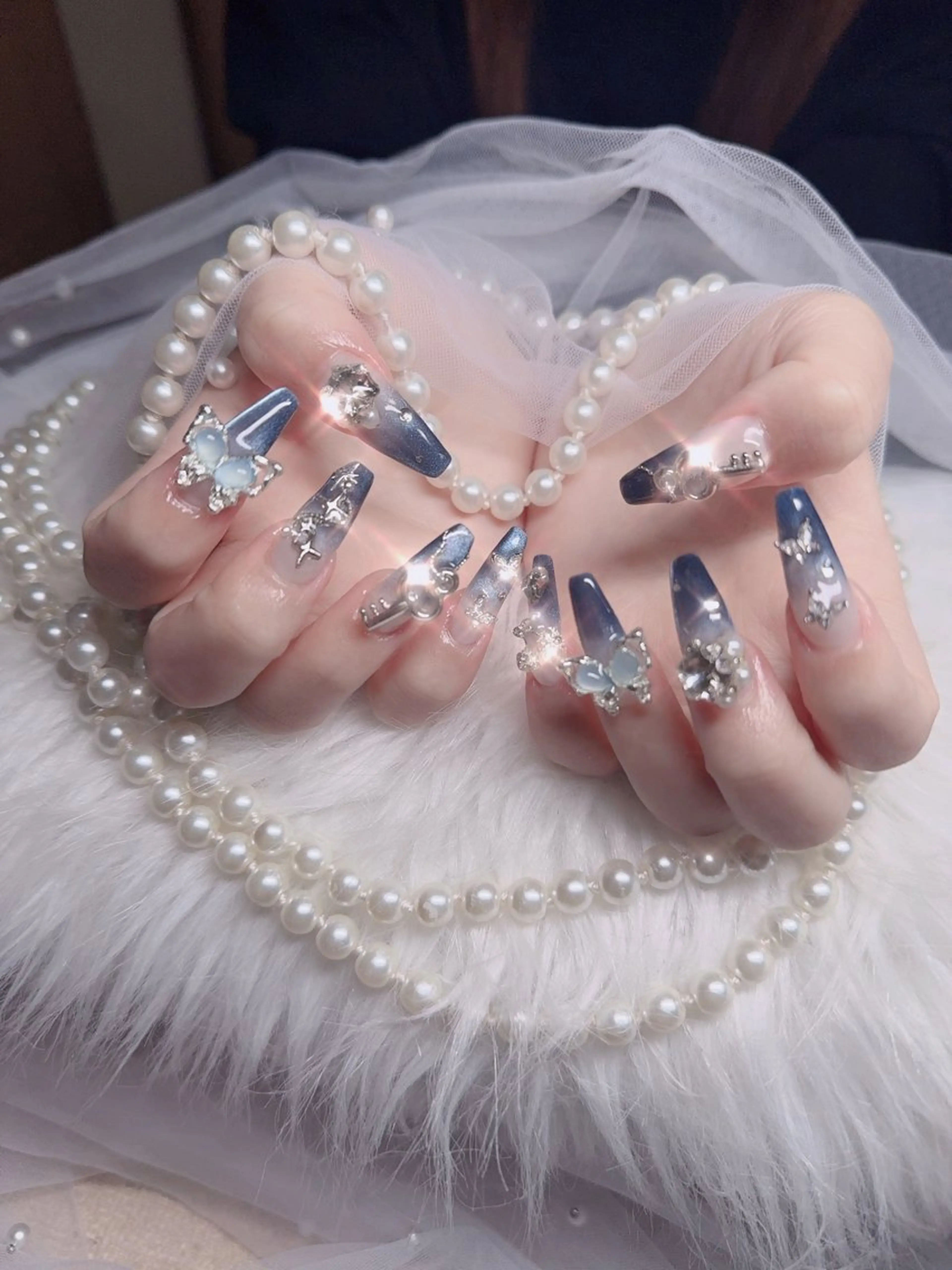 ネイル フレンチネイル ジェルネイル ハロウィン 韓国ネイル マグネットネイル ハンドネイル Hbaby nailのネイルデザイン