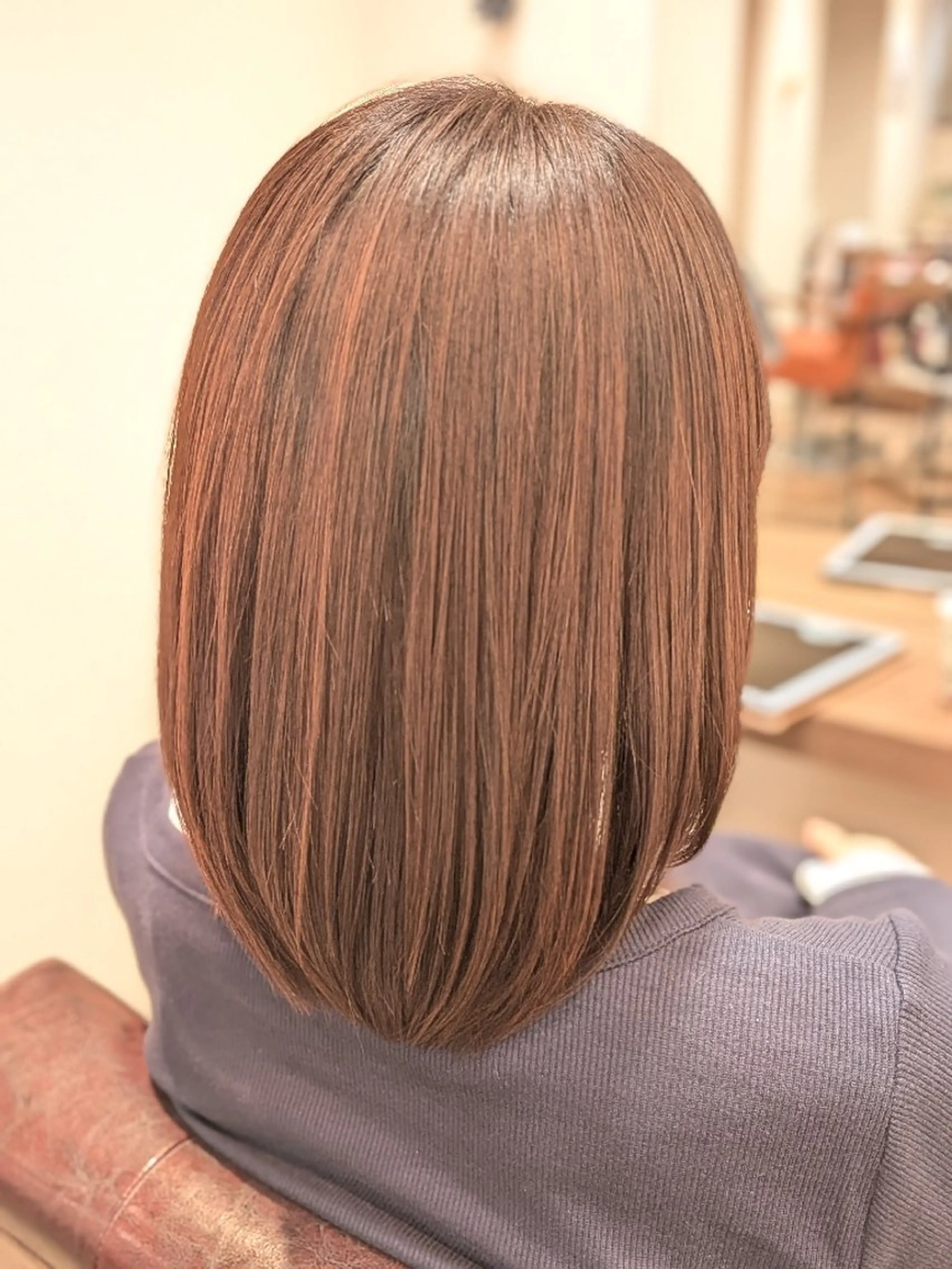 ミディアム カット 縮毛矯正 松中 大輝のヘアスタイル