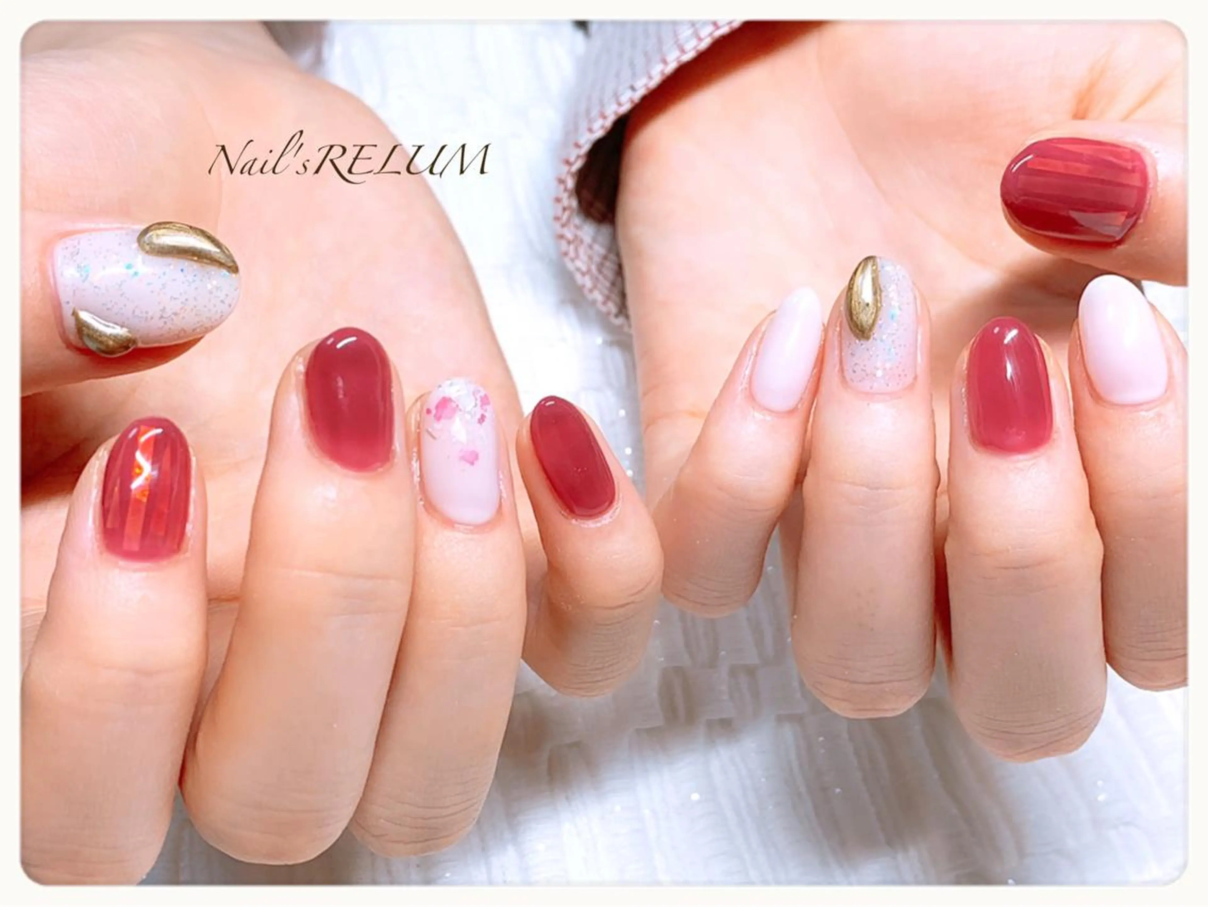 ネイル 持ち込み ハンドネイル THECOLORS所属・近貞 莉奈のネイルデザイン