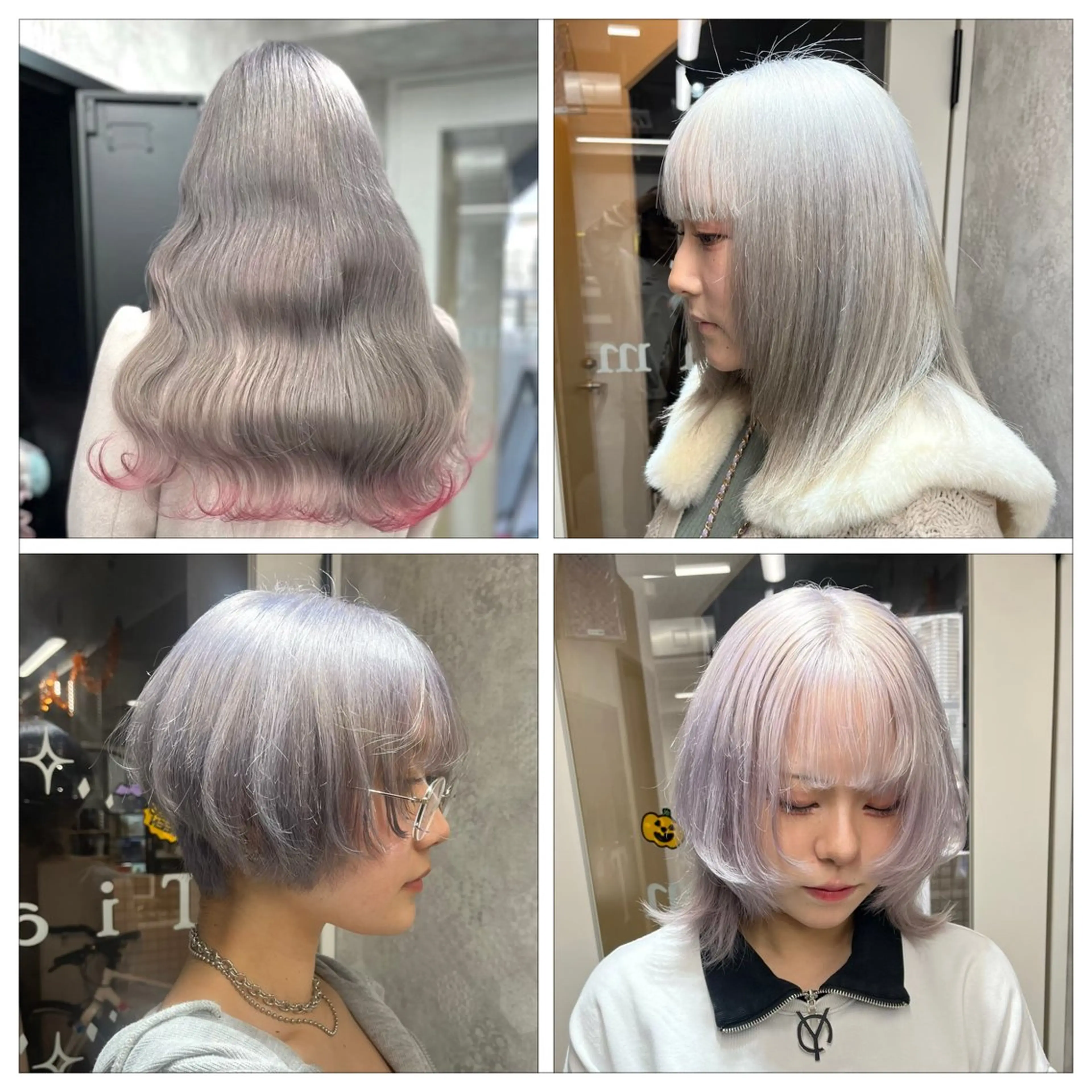 カラー 栄/デザイン/ ブリーチ/琉輝のヘアスタイル