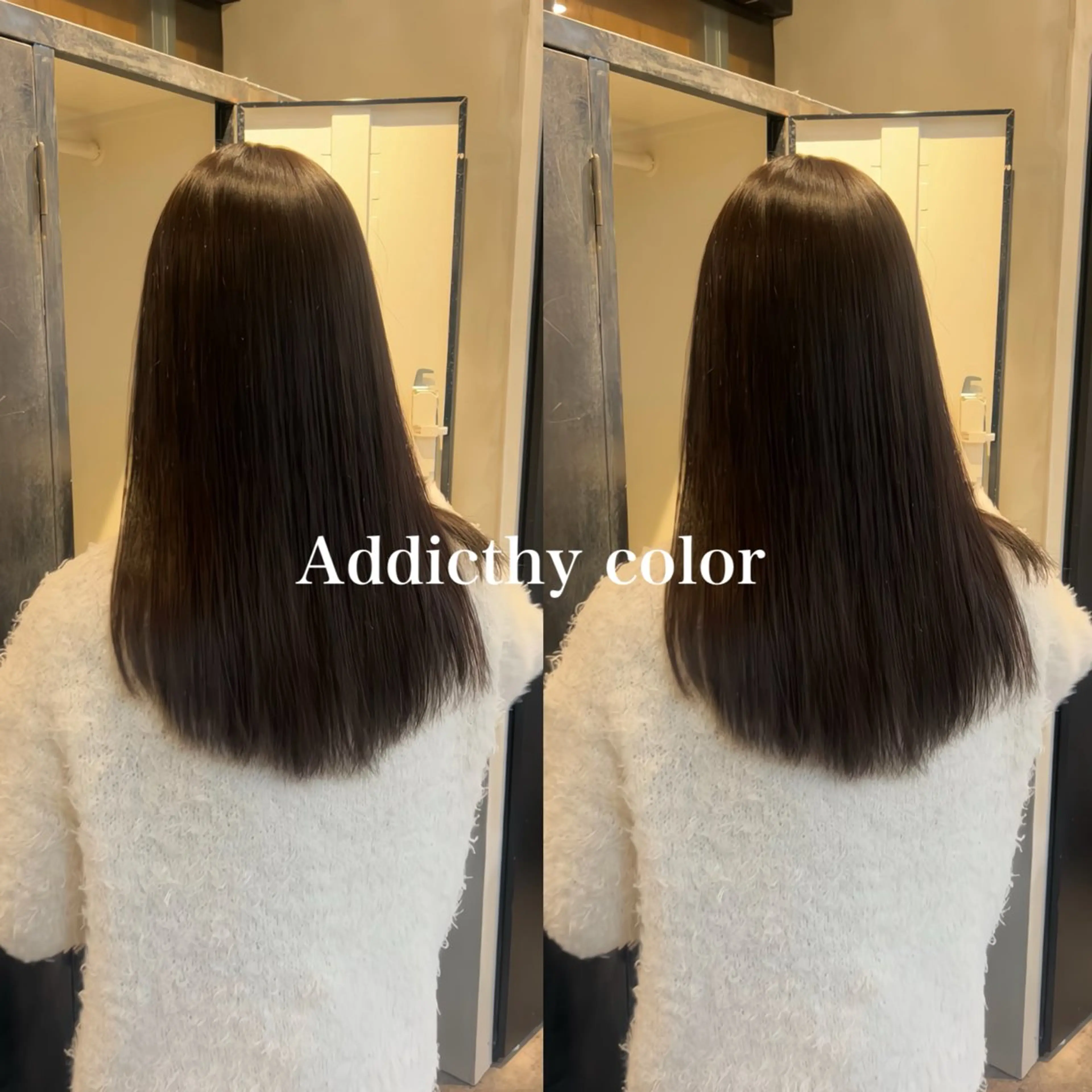 ミディアム カット ヘアカラー 林田 もものヘアスタイル