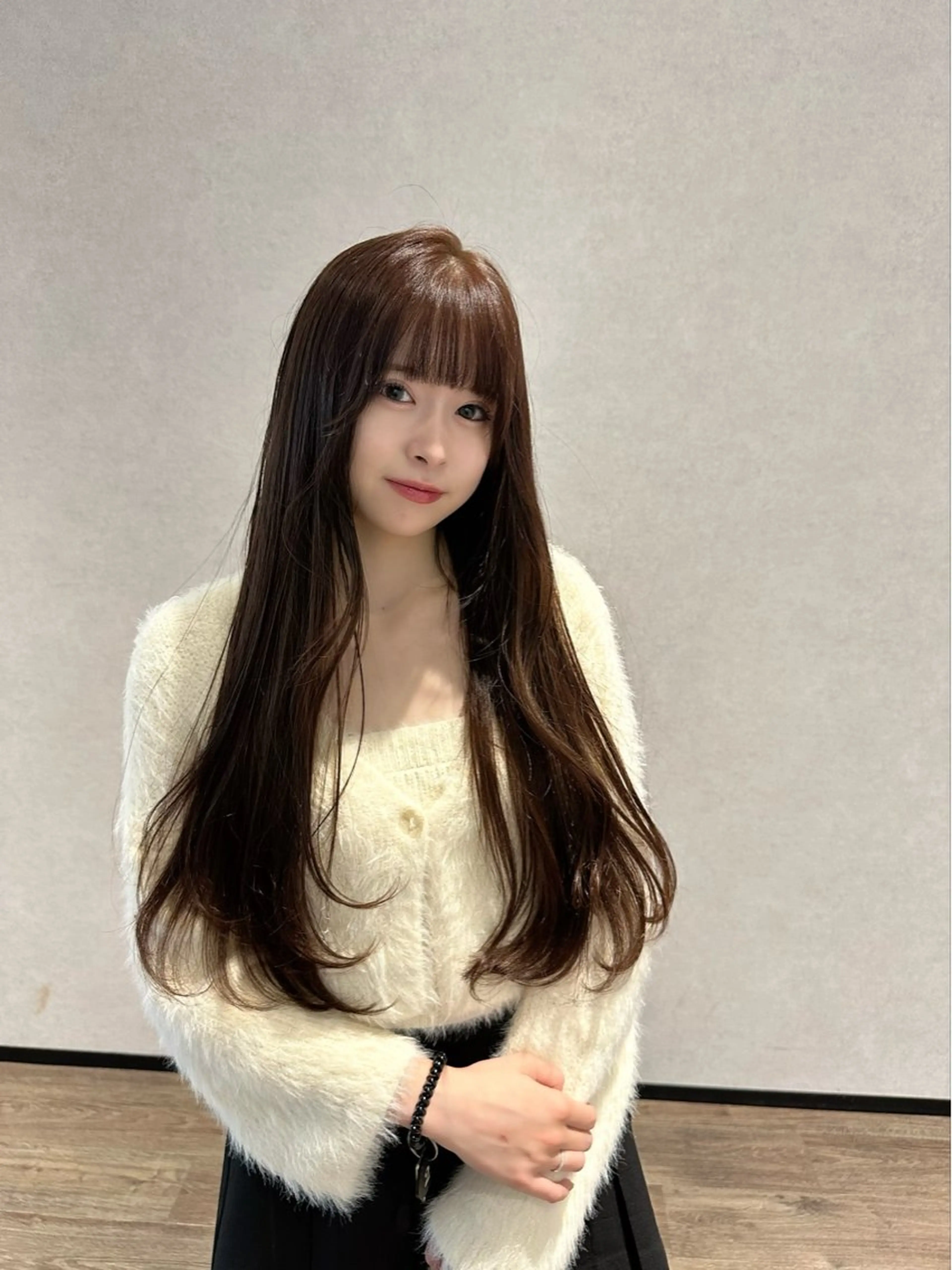 ロング カット ヘアカラー トリートメント レイヤー/ハッシュ 渋谷/サッタのヘアスタイル