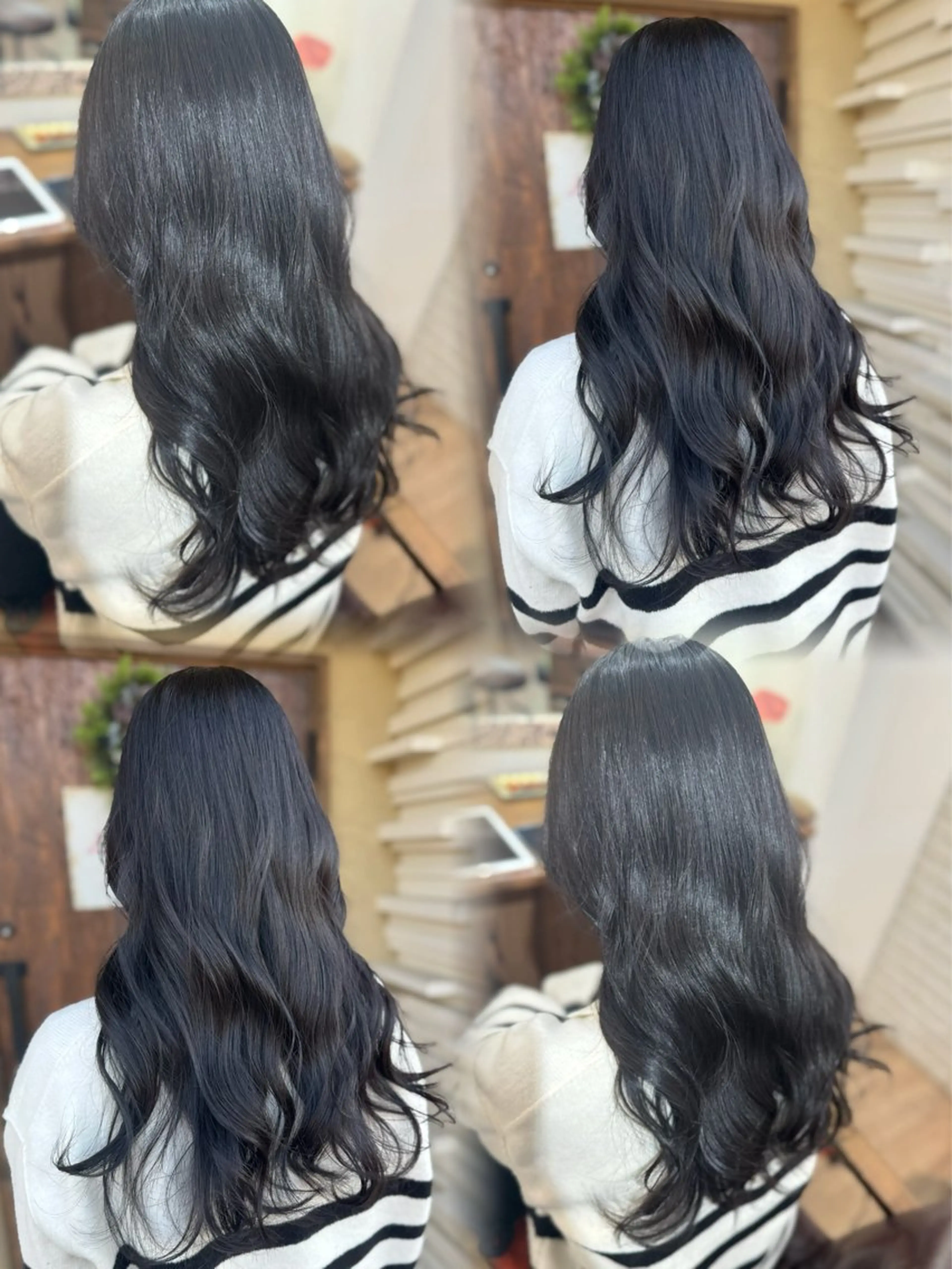 ロング カラー ブルーカラー L'la citta所属・アヤノ 🤍のヘアスタイル