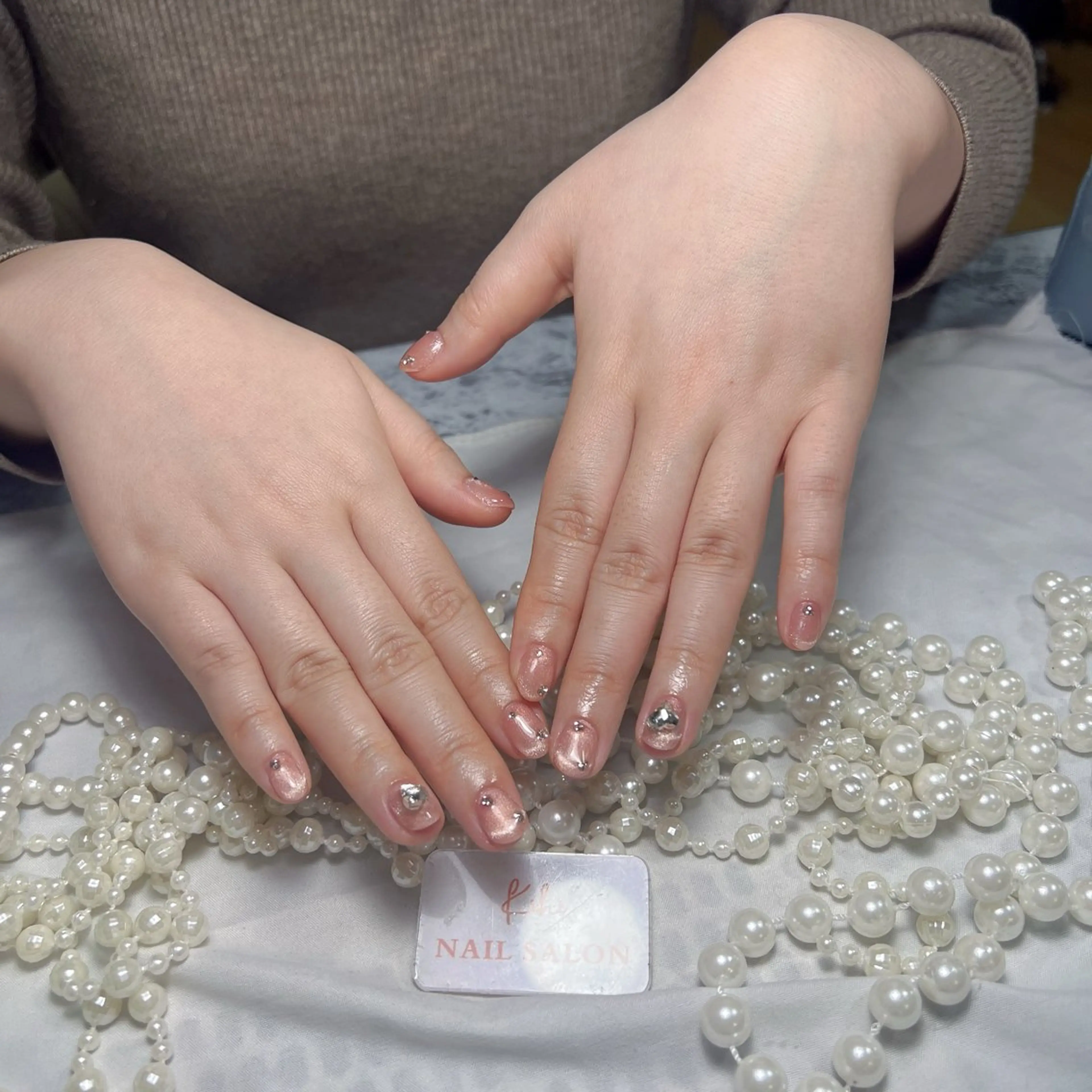 ネイル アートネイル フレンチネイル ジェルネイル グラデーション 韓国ネイル 村中 ハナのネイルデザイン