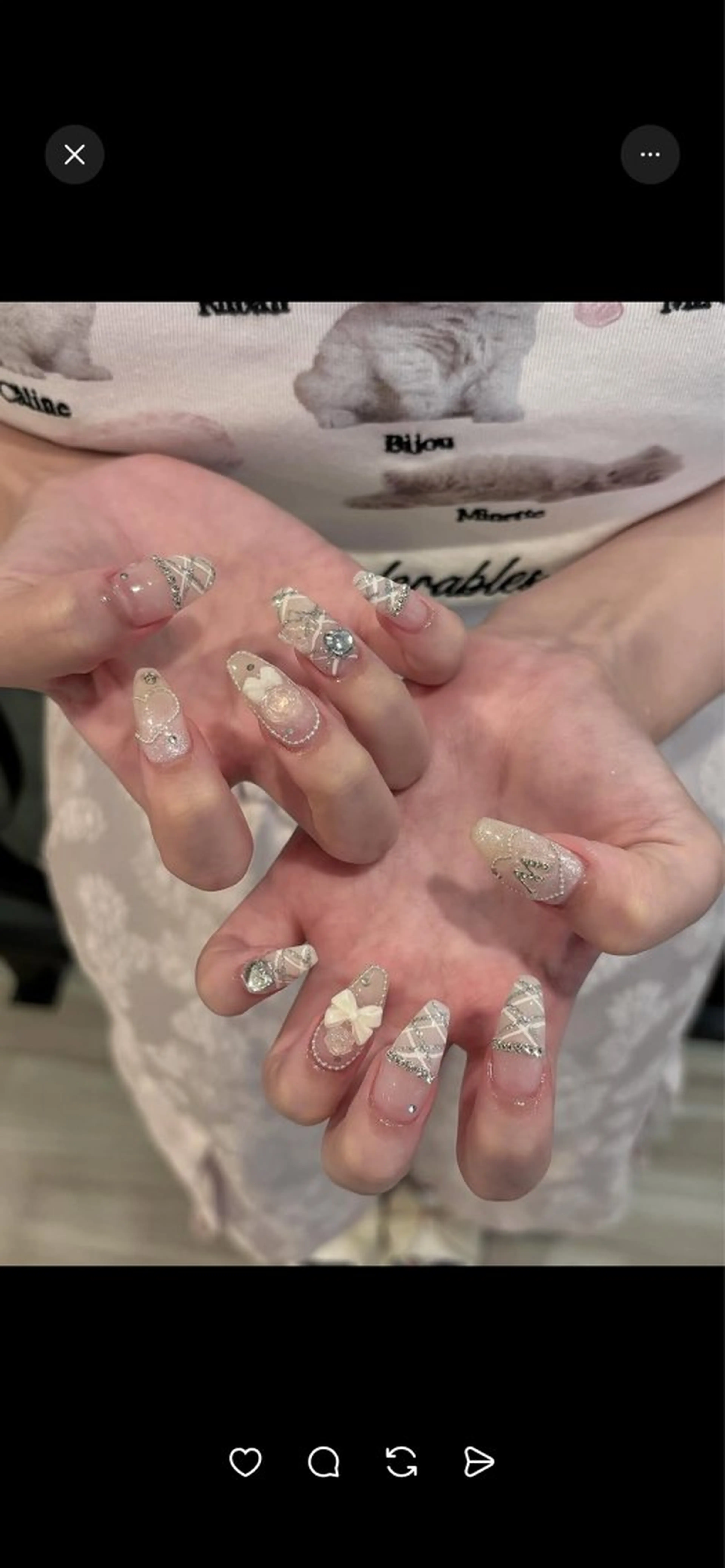 ネイル 韓国ネイル 持ち込み ニュアンスネイル ネイルチップ ハンドネイル ANA.CHUO 本川越店舗のネイルデザイン