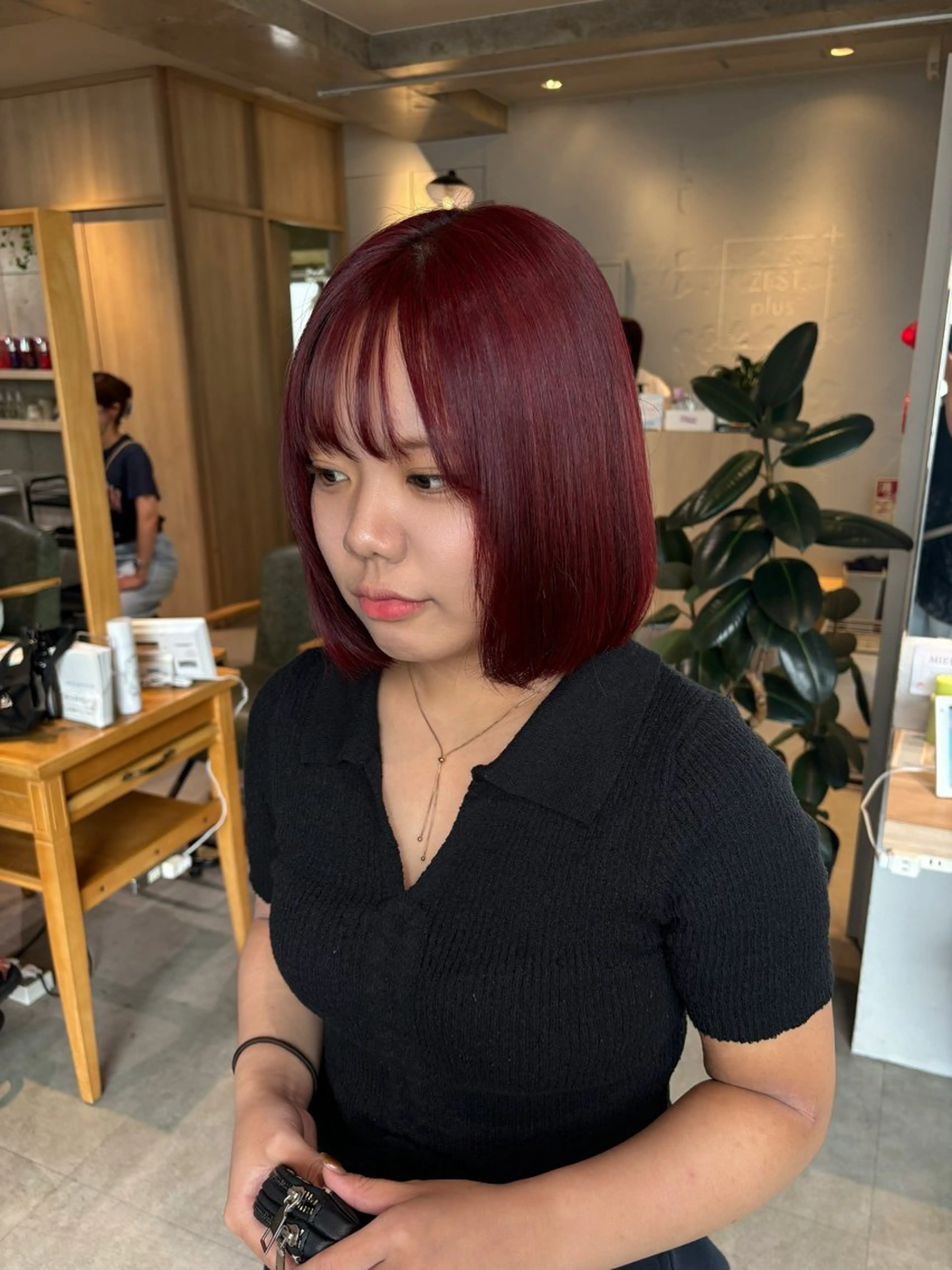 ショート ヘアカラー りあの🎀 /暖色カラー🍒のヘアスタイル