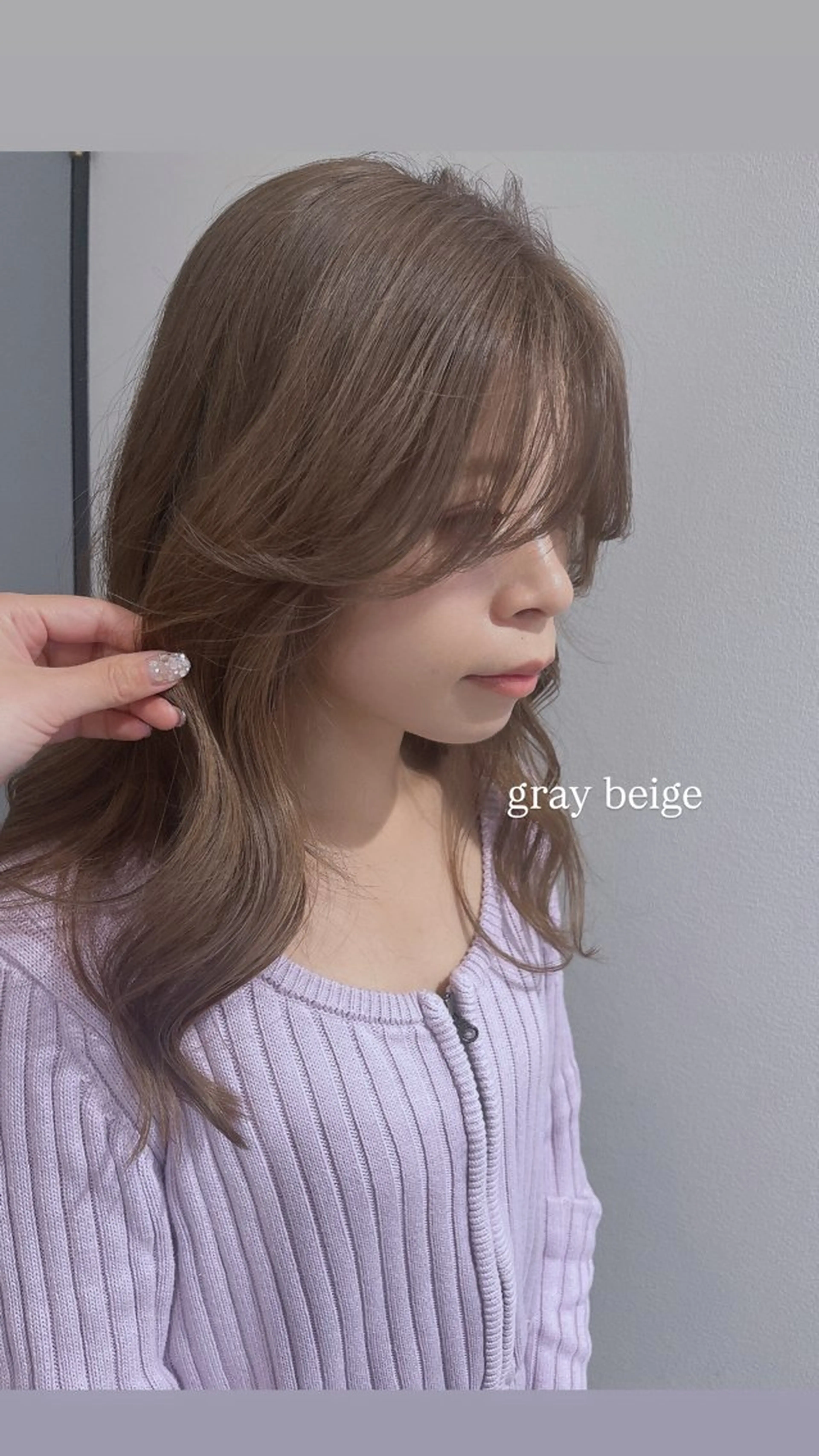 ロング カット ヘアカラー 緒方 つばさのヘアスタイル