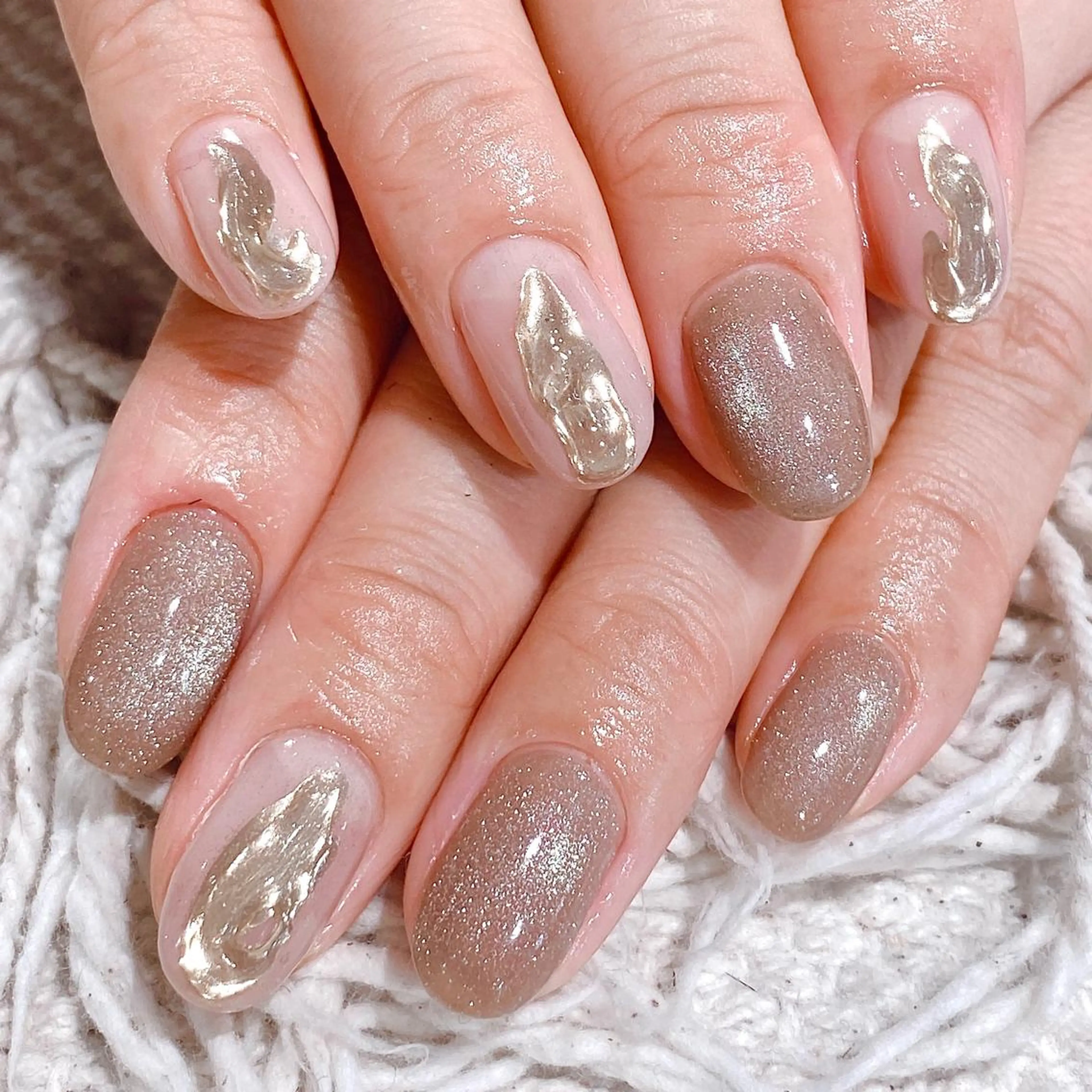 🧤👒5本アート ネイル デザイン自由🍓🍒【ジェルオフ・フィルイン】の写真