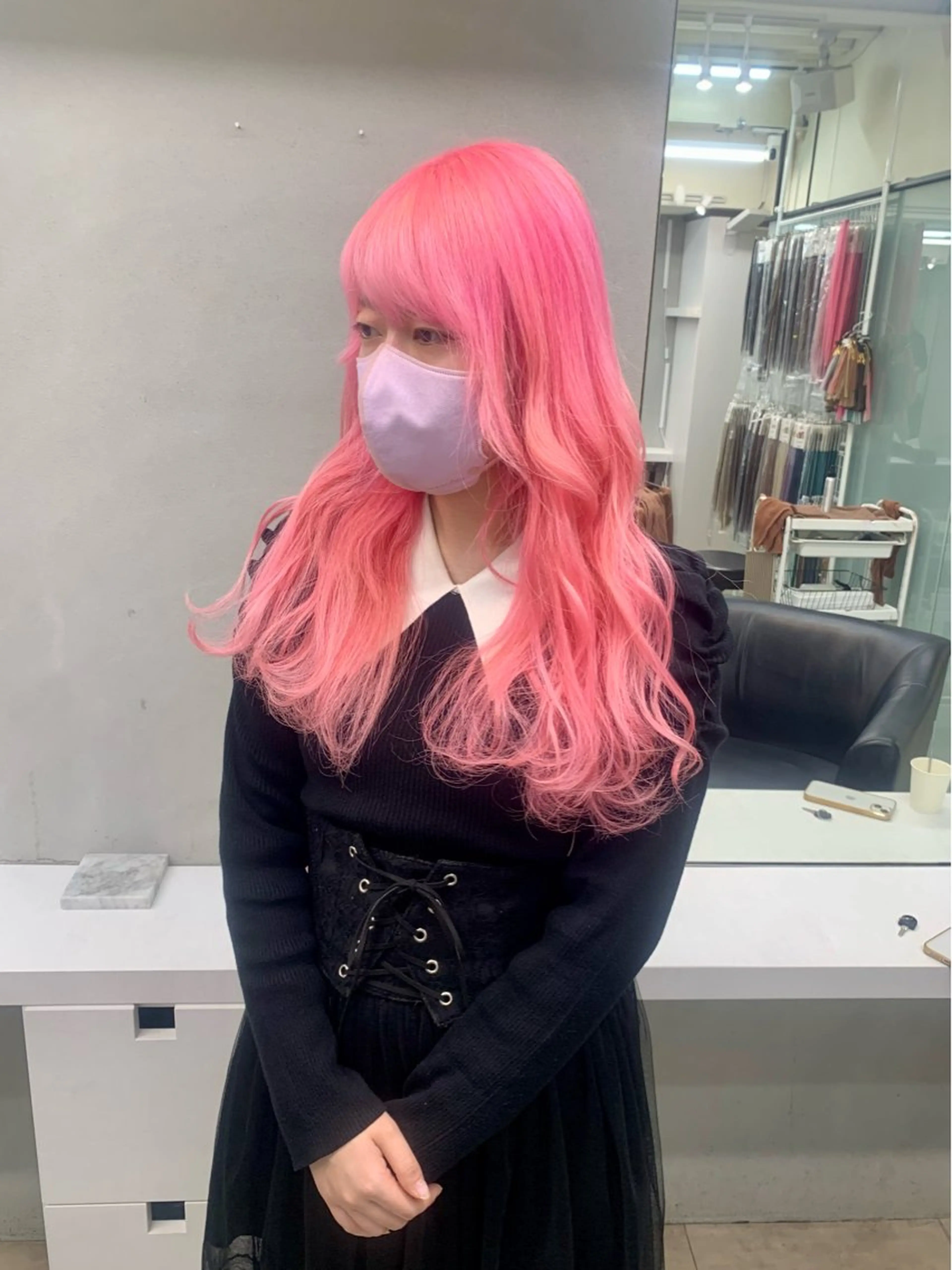 セミロング カラー ヘアアレンジ ヘアカラー トリートメント 個性爆弾💣 ダブルカラー/ゆかのヘアスタイル