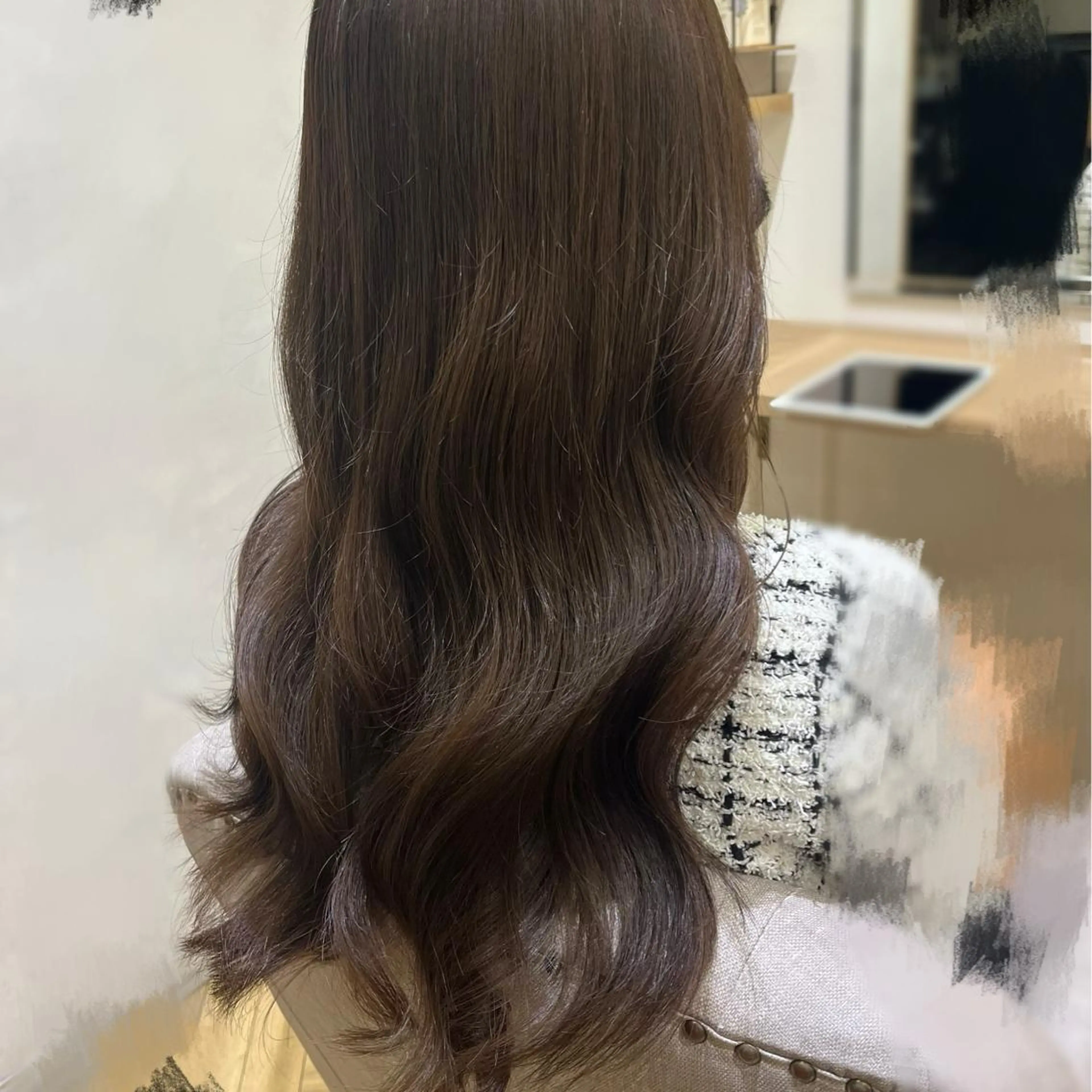 ロング カット ヘアカラー トリートメント 韓国ﾍｱ&ｼｮｰﾄ ボブ💜桑原のヘアスタイル