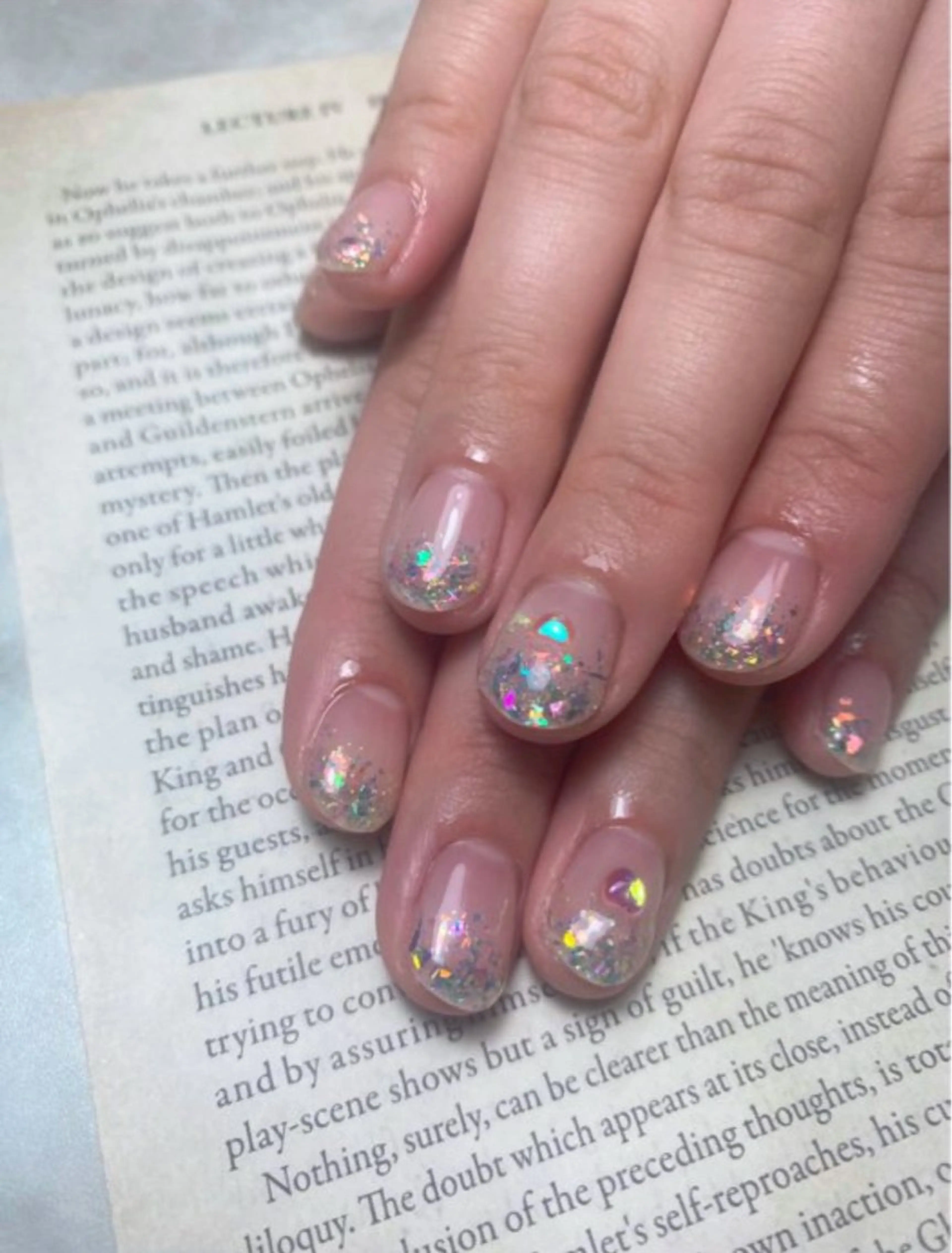 ネイル ラメ(グリッター) ラメグラデーション 🌿Charme🌿 MAIのネイルデザイン