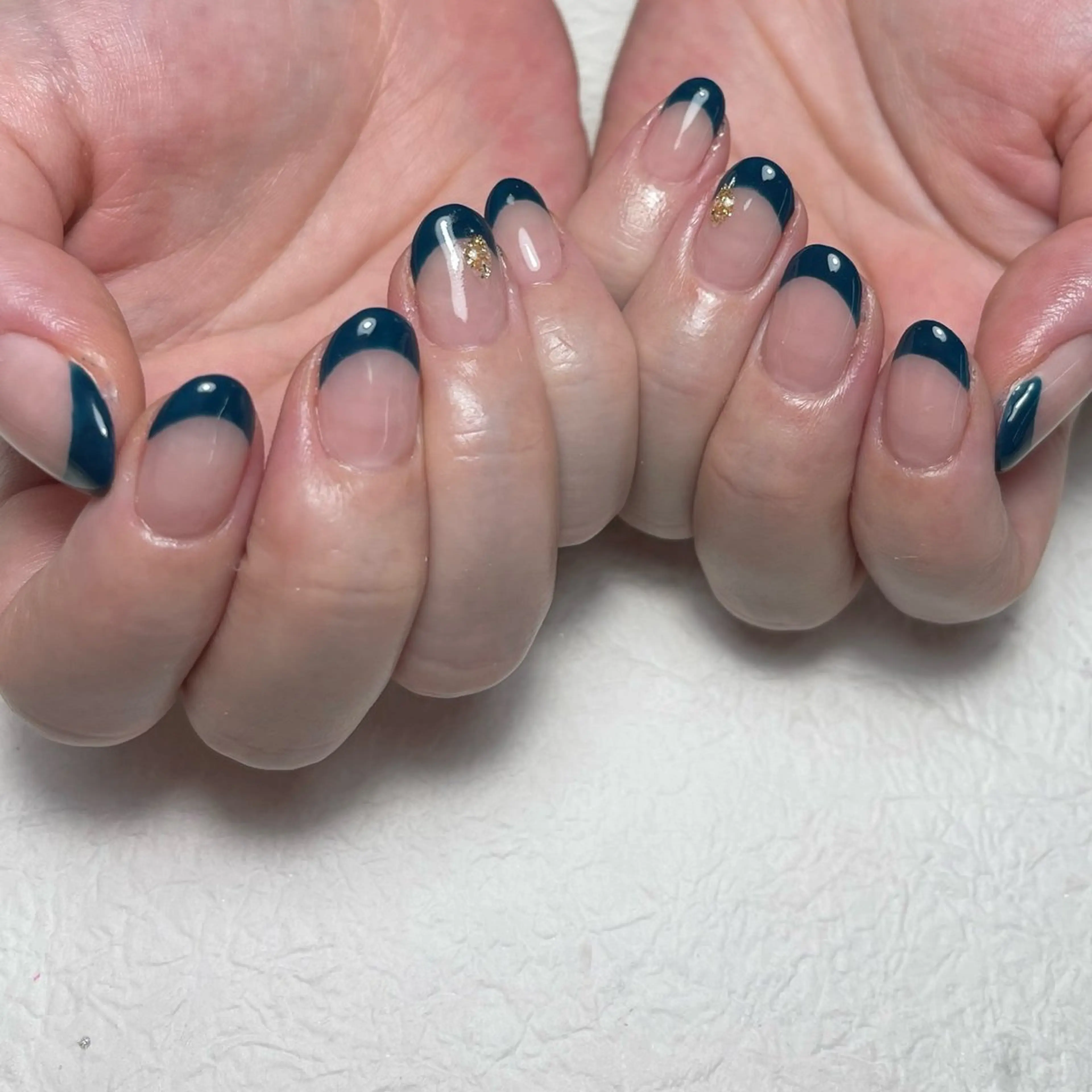 限定メニュー✨オフ込み✨ クリアベース白フレンチ💎の写真