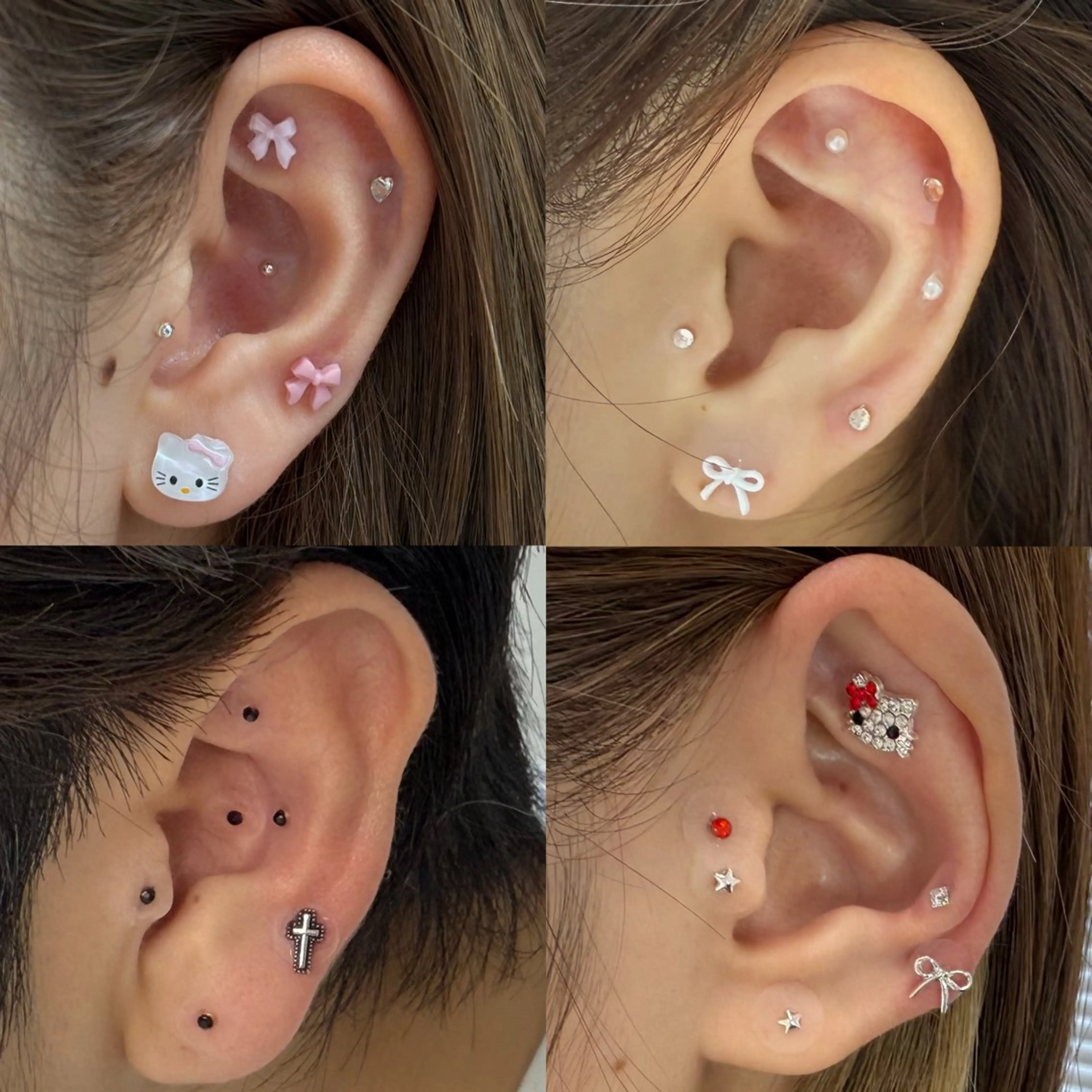 【ﾐﾆﾓ限定価格】耳つぼジュエリー(simpleｺｰｽ) 12個までの写真