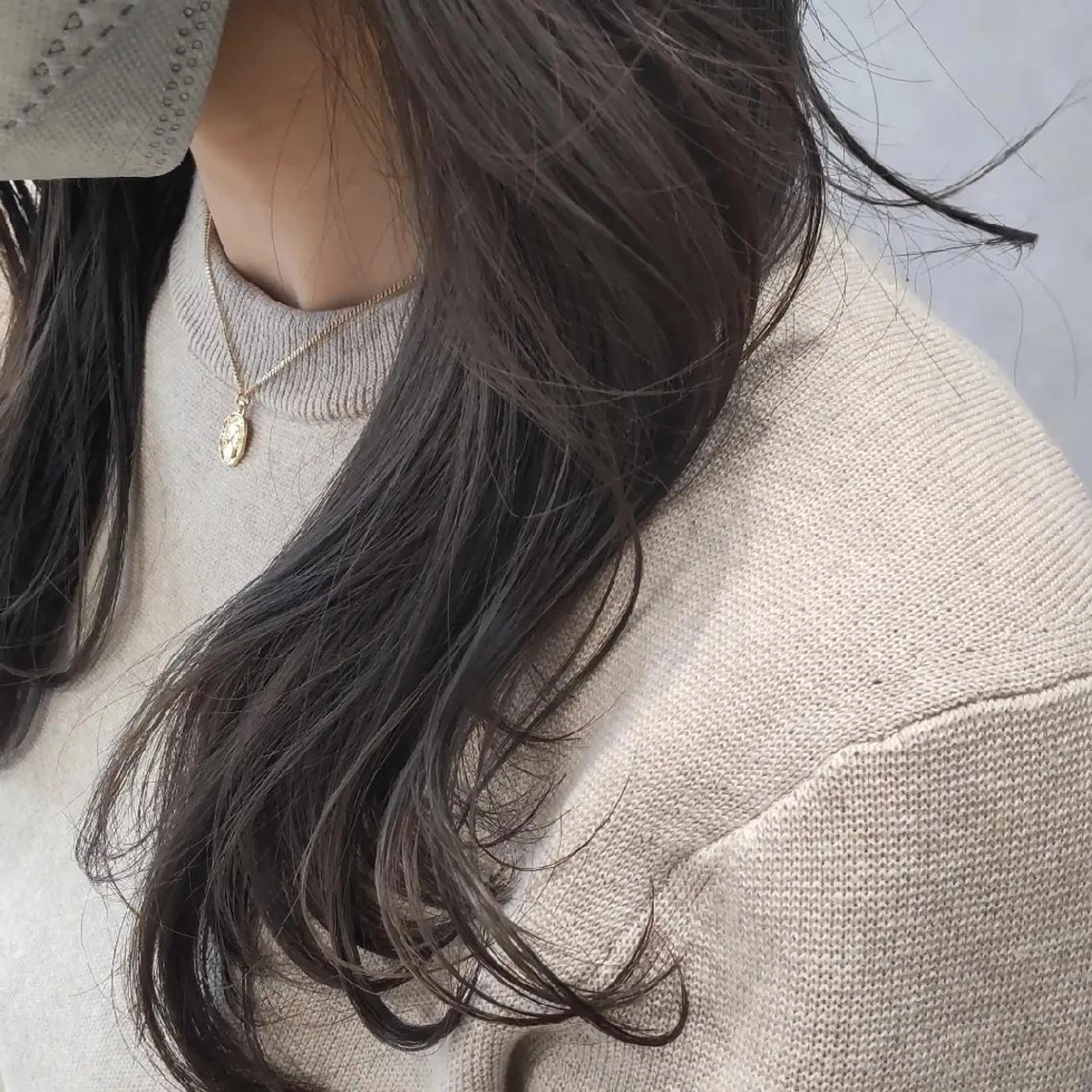 ミディアム くびれヘア 韓国風ヘア レイヤーカット 北村 恵美のヘアスタイル