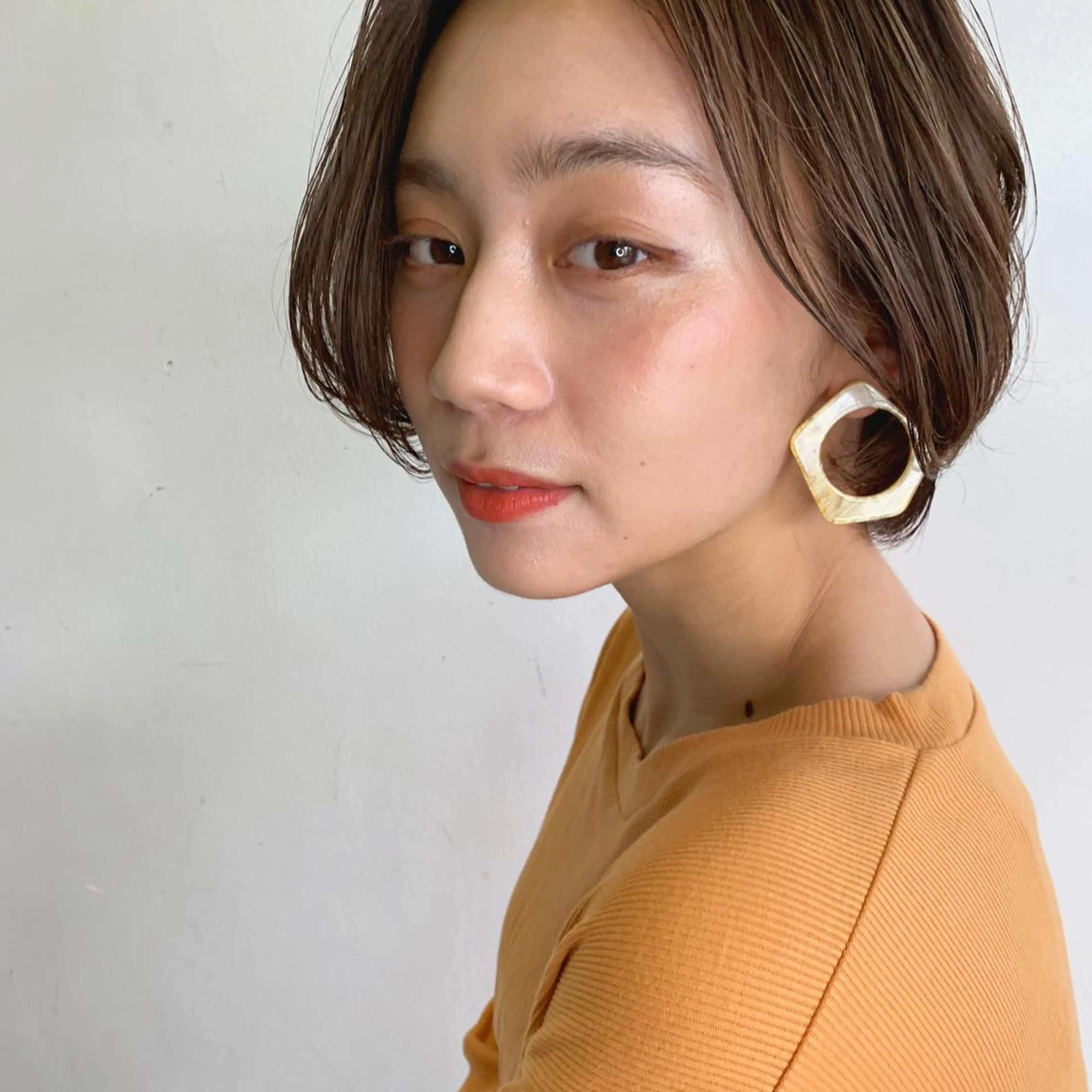 ショート カラー 銀座🤍ボブ/ ミディアム/佐野夢美のヘアスタイル