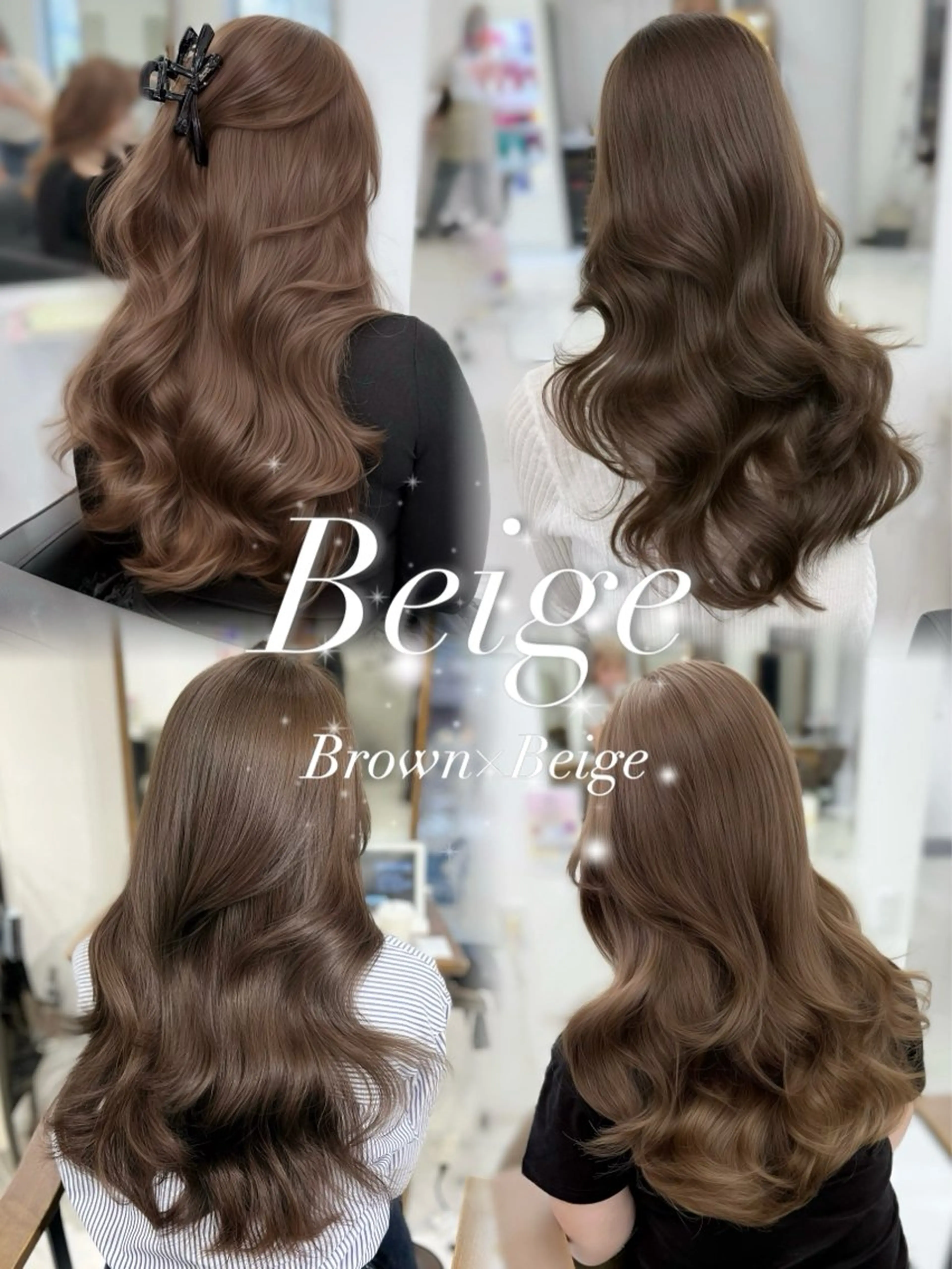 【🪽ブリーチなしダブルカラー🪽】韓国ヘアカット➕ブリーチなしダブルカラー➕トリートメントの写真