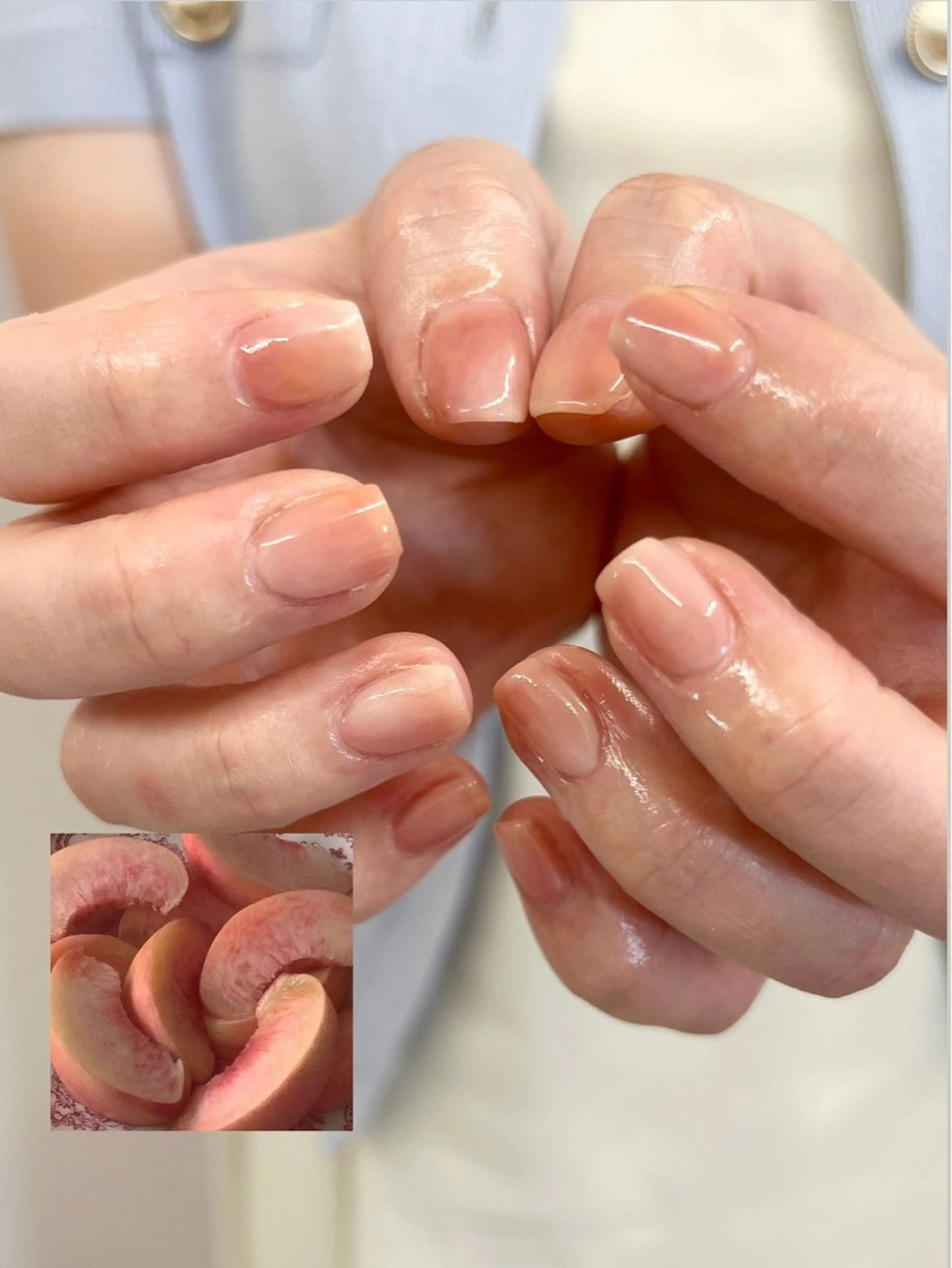 ネイル ジェルネイル マグネットネイル ニュアンスネイル パラジェル リボン ハンドネイル ハンドケア Bana_ Nailのネイルデザイン