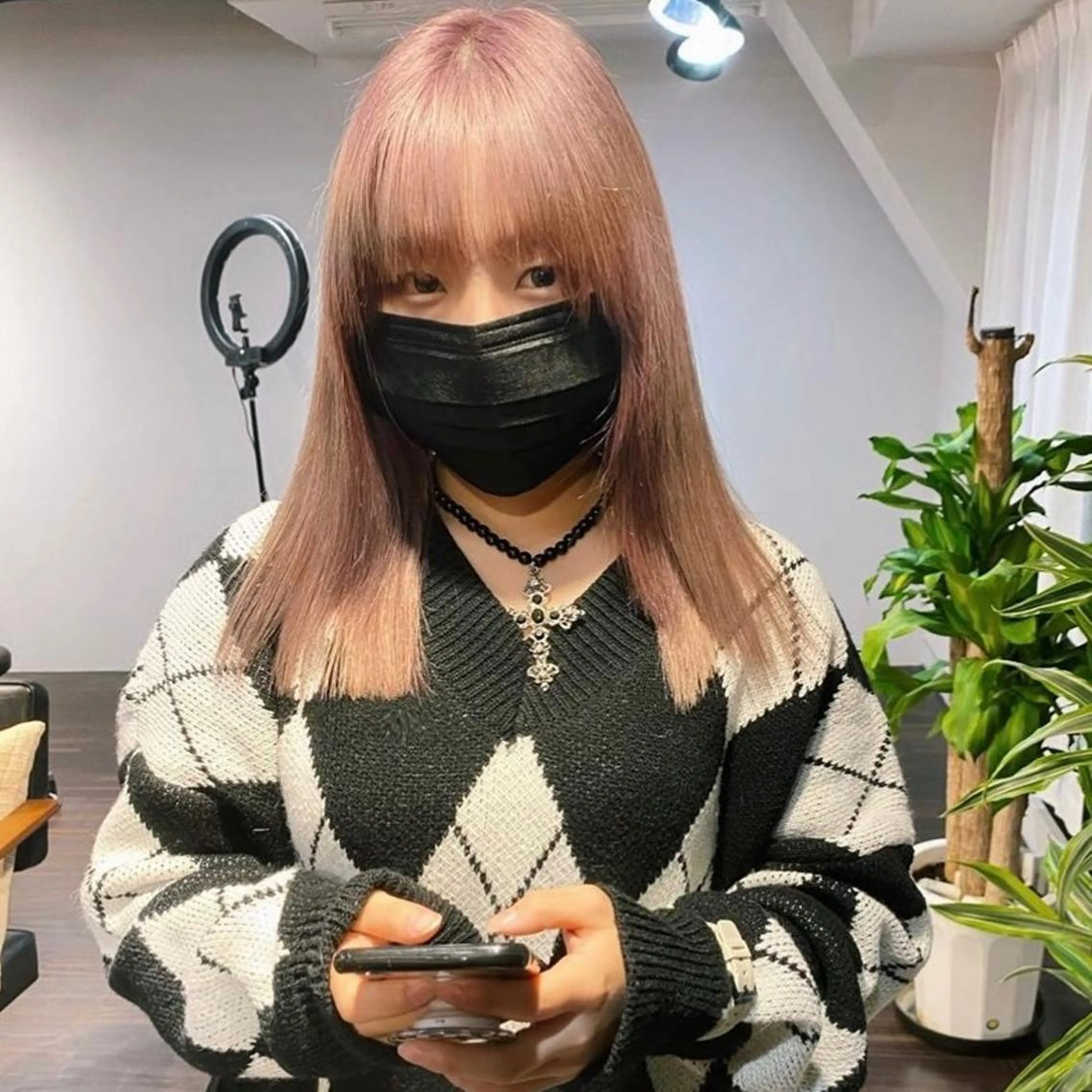 セミロング カラー ブリーチ ダブルカラー ハイトーンカラー イルミナカラー インナーカラー 🧡色落ちまで2度綺 麗なカラー🧡ヨシキのヘアスタイル