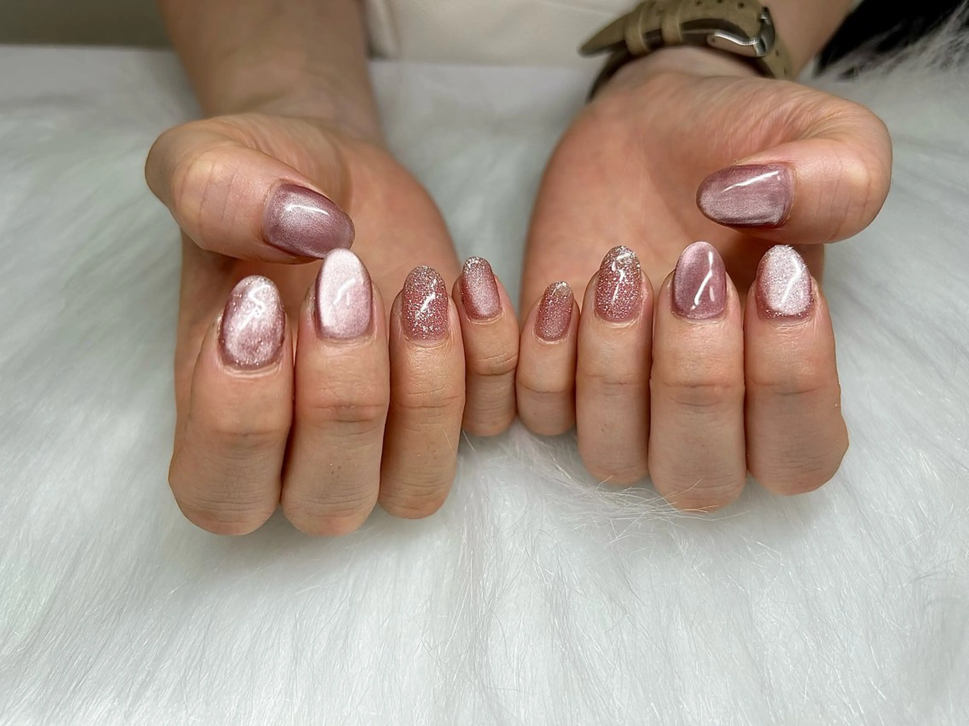 ネイル フラッシュネイル マグネットネイル ピンク NailSalon Radiaのその他イメージ