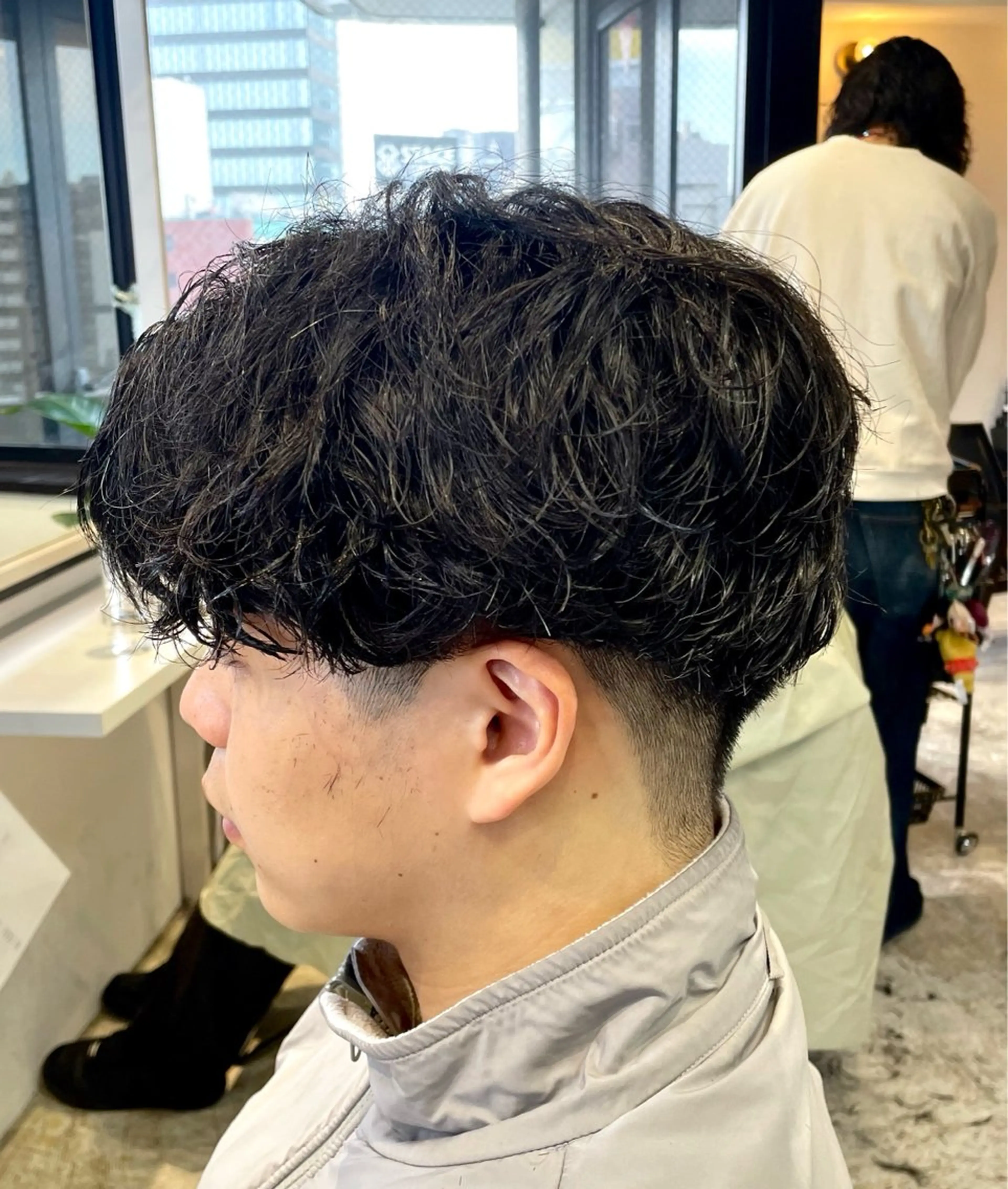 ショート 川副史晶/梅田/ メンズパーマのヘアスタイル