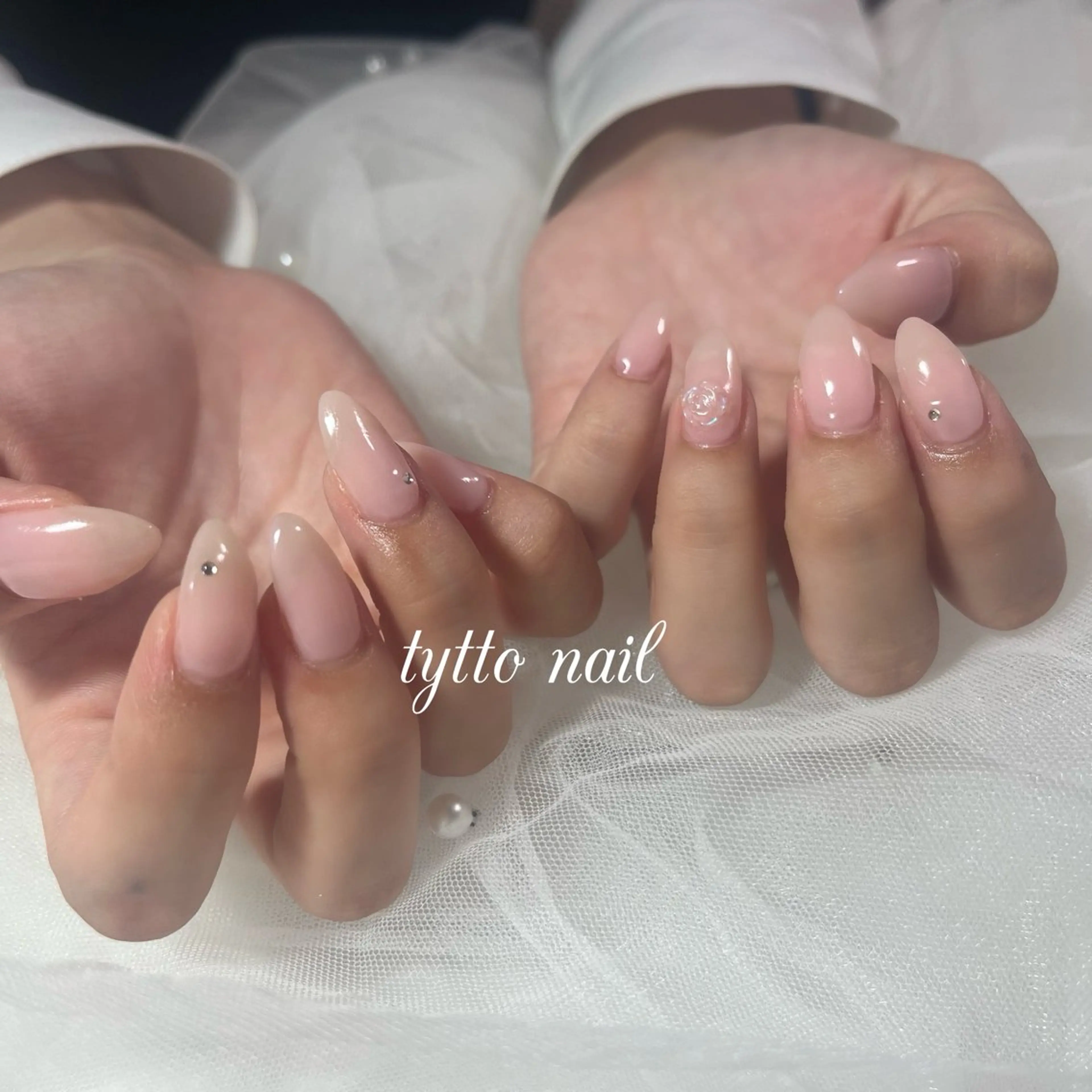 ネイル 韓国ネイル ワンカラーネイル ピンク 夏ネイル ハンドネイル tytto nail ❤︎‪‪eri‪‪のネイルデザイン