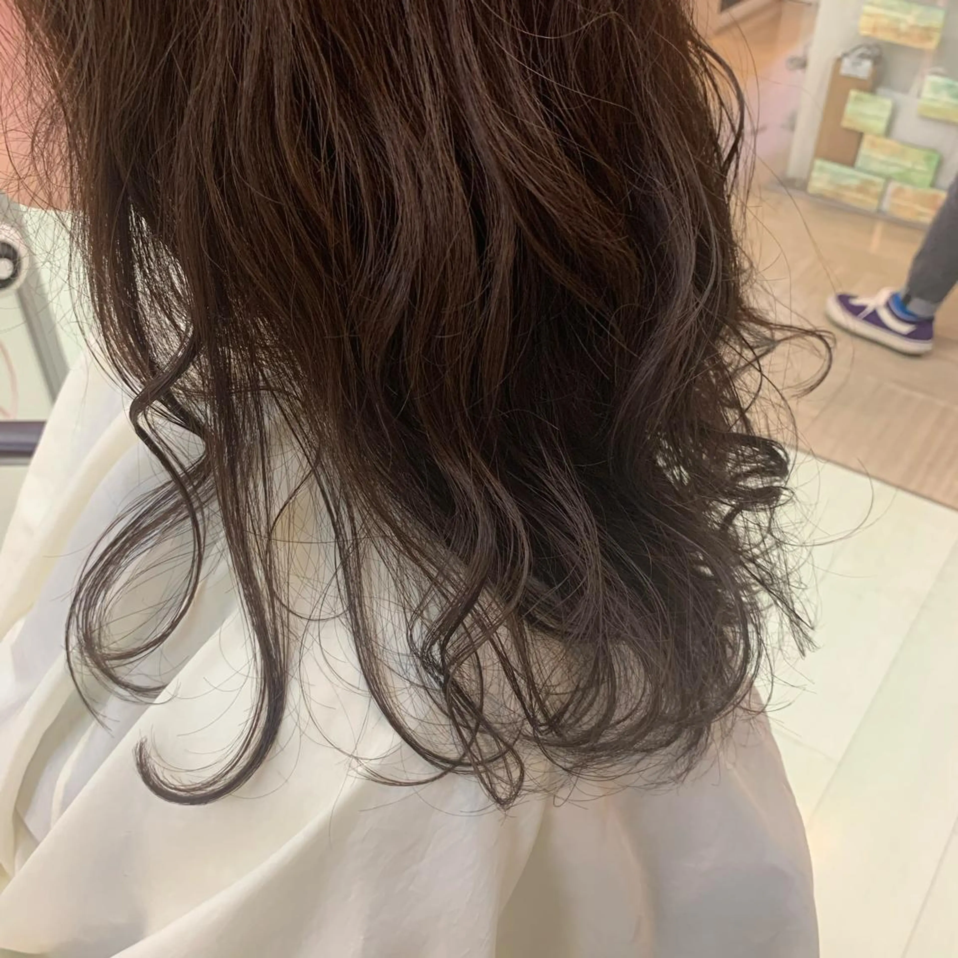 ロング カラー ブラウンカラー ショコラブラウン ウスイ ハルカのヘアスタイル