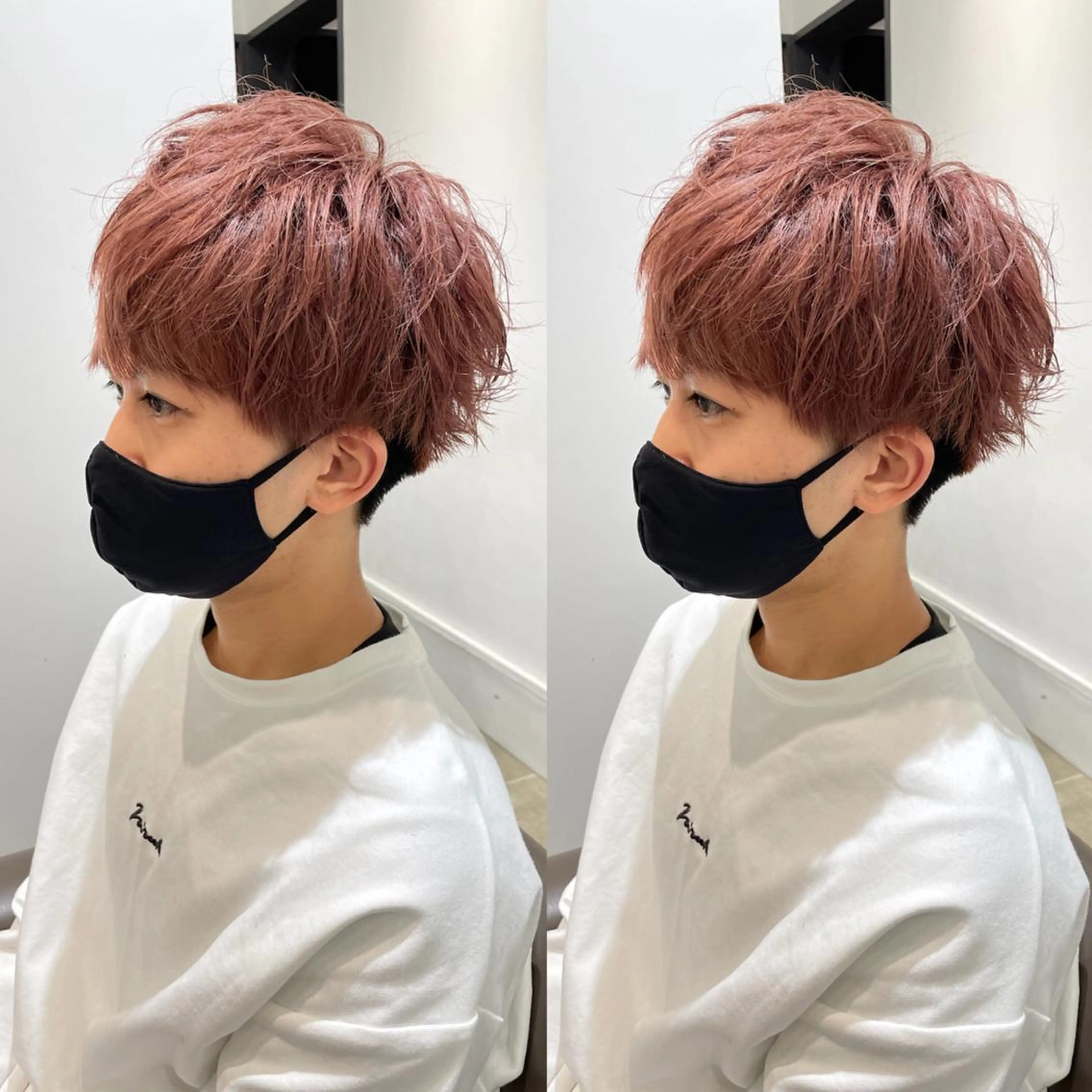 カラー メンズ 葵/レイヤーカット/ 韓国風/透明感カラーのヘアスタイル