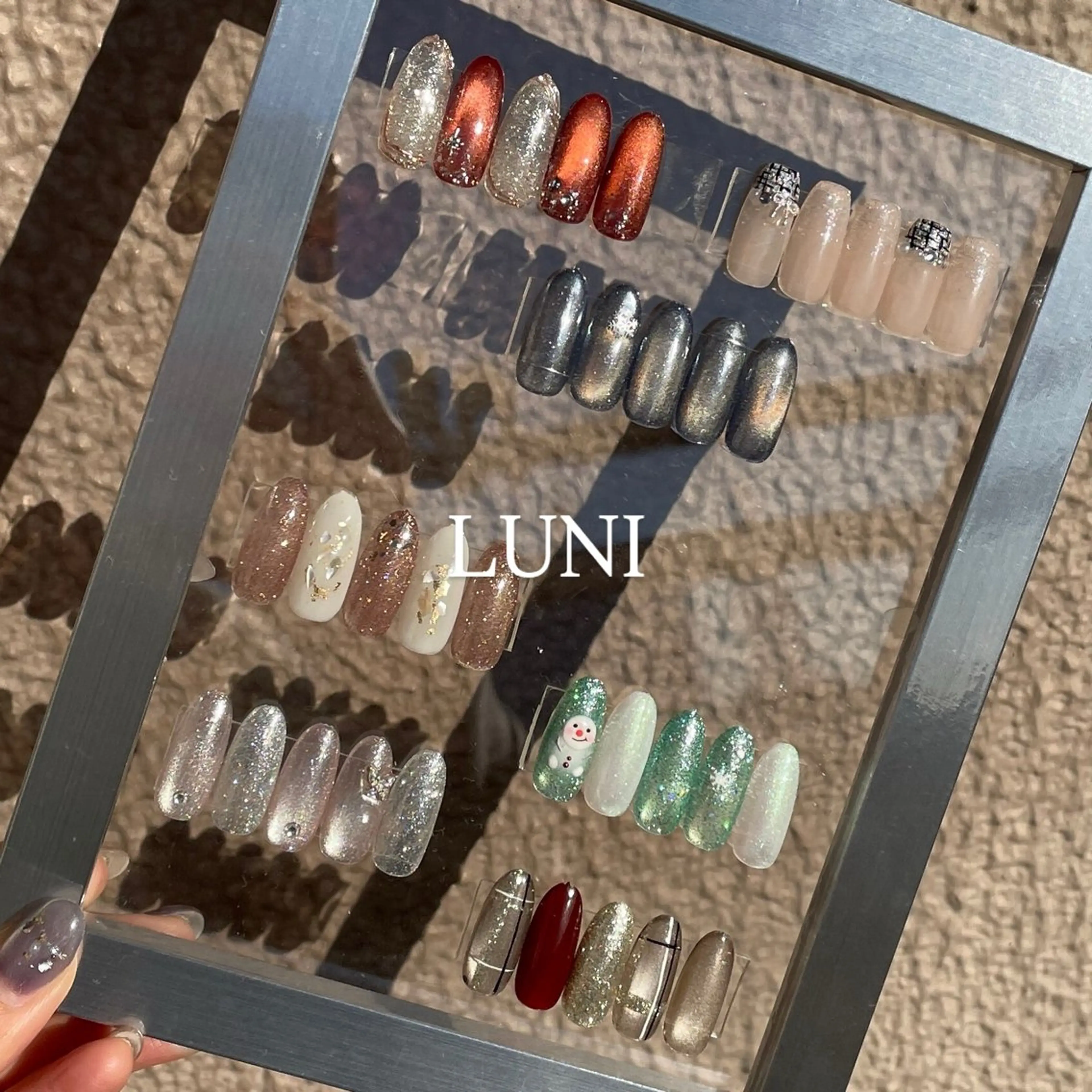 《1月🐻‍❄️限定価格》季節のLUNIデザイン❄️オフ込み/カラー/パーツ変更できます【写真上段menu】の写真