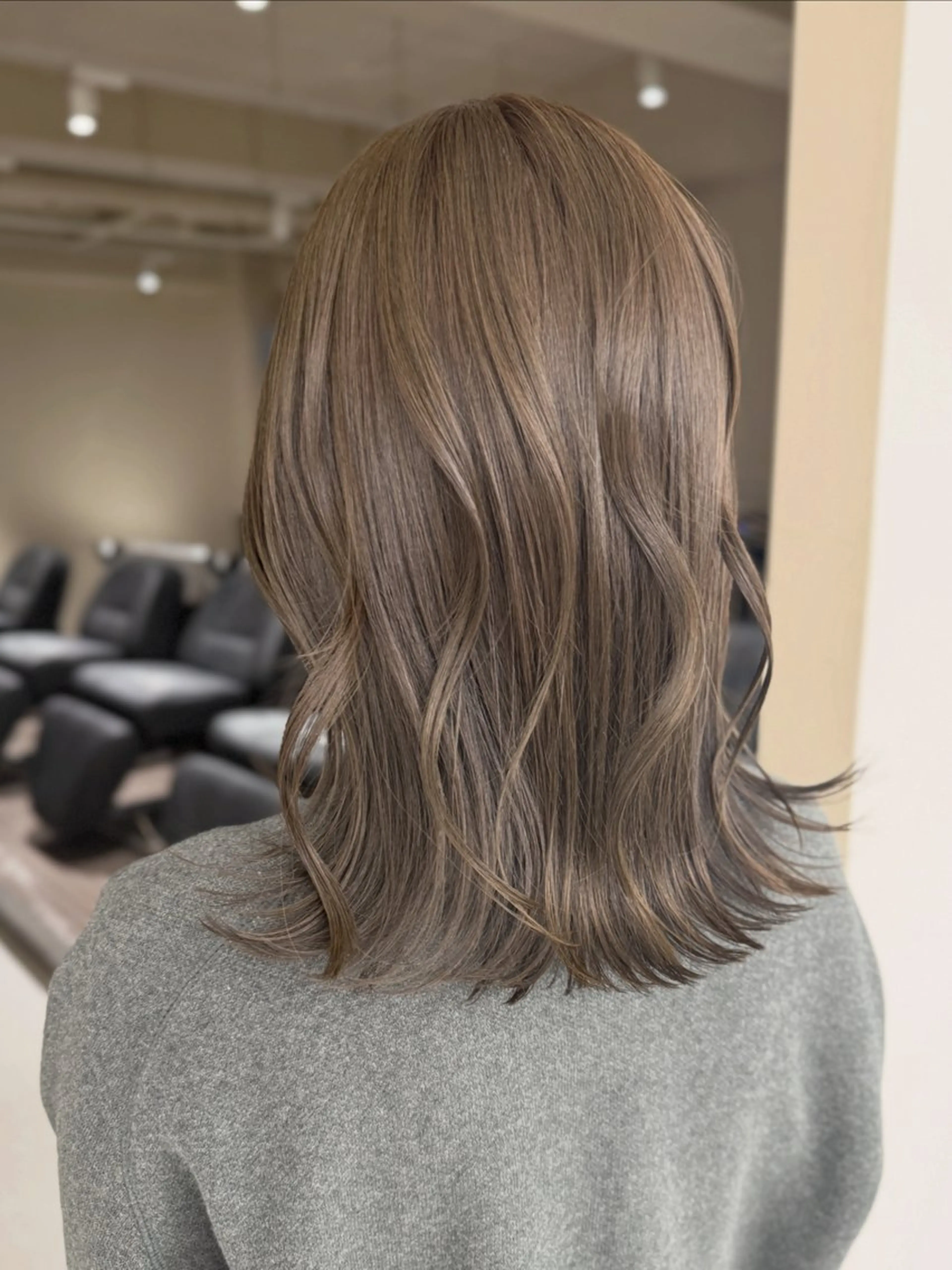 ミディアム カラー カット ヘアカラー トリートメント 表参道🌿赤み消し カラー/チナツのヘアスタイル