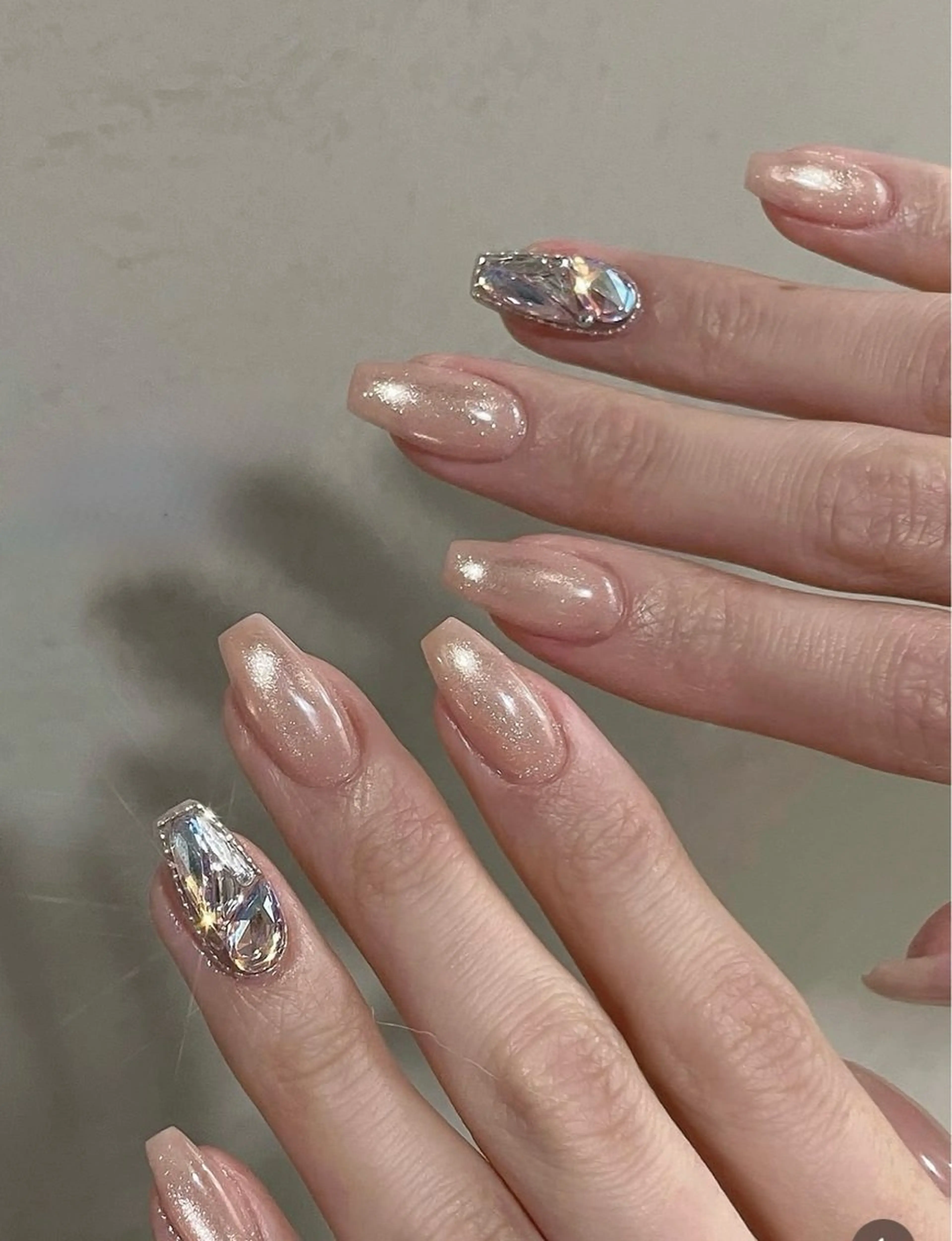 ネイル チークネイル フレンチネイル グラデーション 韓国ネイル マグネットネイル Hana nail所属・Hana Nailのネイルデザイン