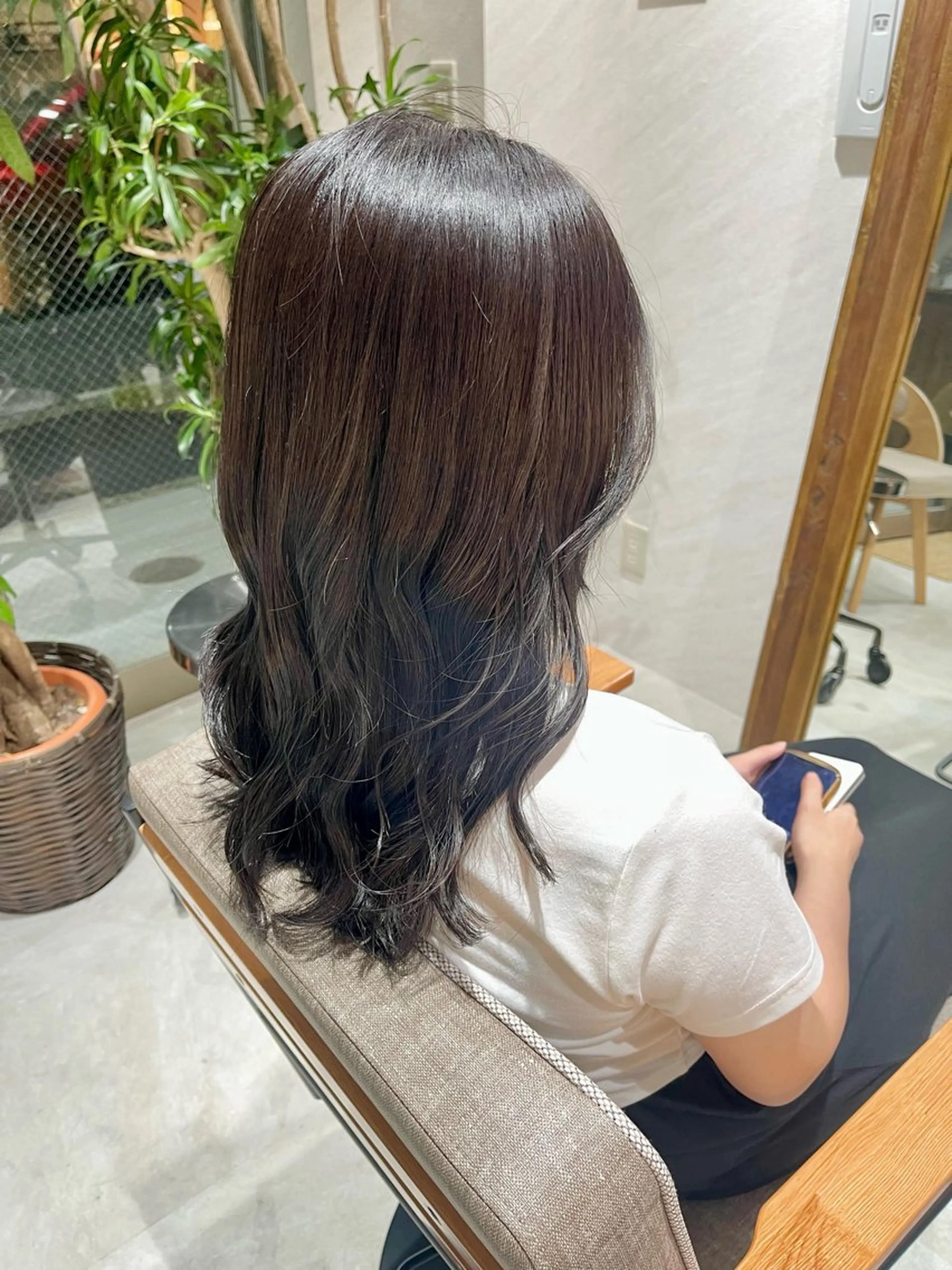 ミディアム カラー 透明感カラー ヘアカラー トリートメント 🩵ボブ/レイヤー /髪質改善🩵のヘアスタイル